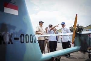 Menhan Tinjau Progres Kontrak Alutsista di PT Dirgantara Indonesia
