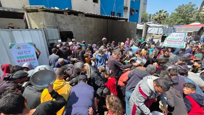 Bantuan Pangan Darurat DMI kembali dibagikan untuk Warga Gaza Utara