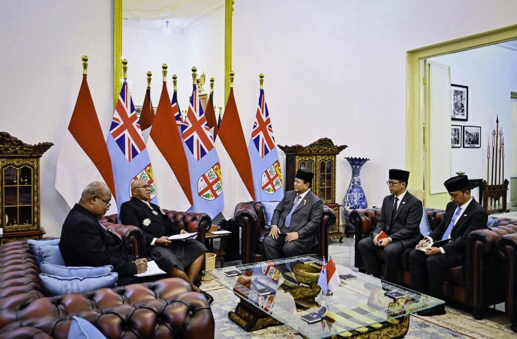 PM Rabuka Apresiasi Dukungan Indonesia dalam Menjaga Kedaulatan dan Pembangunan Regional