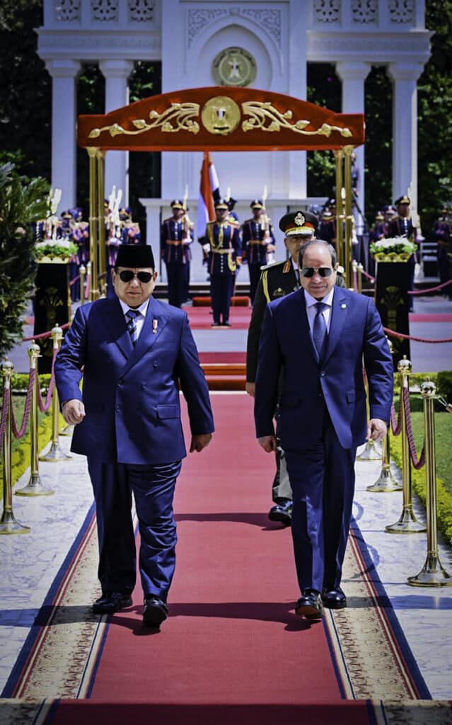 Presiden Prabowo Kunjungi Istana Al Ittihadiya, Disambut Resmi Presiden El-Sisi