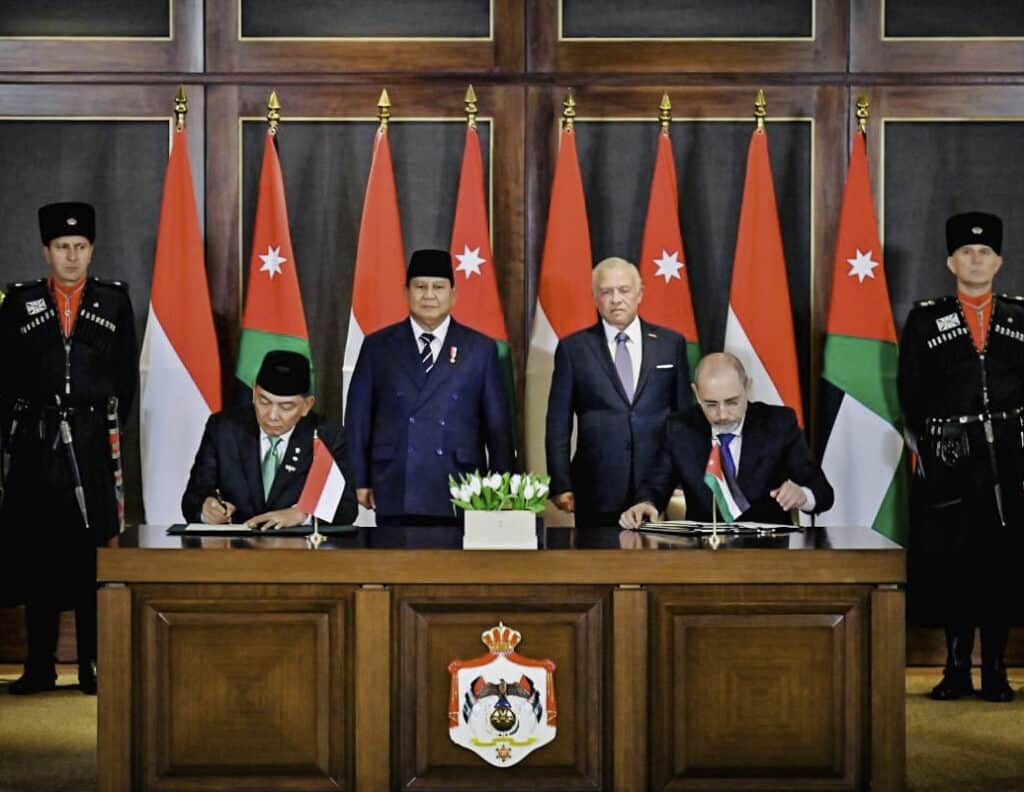 Presiden Prabowo dan Raja Abdullah II Saksikan Penandatanganan Empat MoU Strategis Indonesia–Yordania