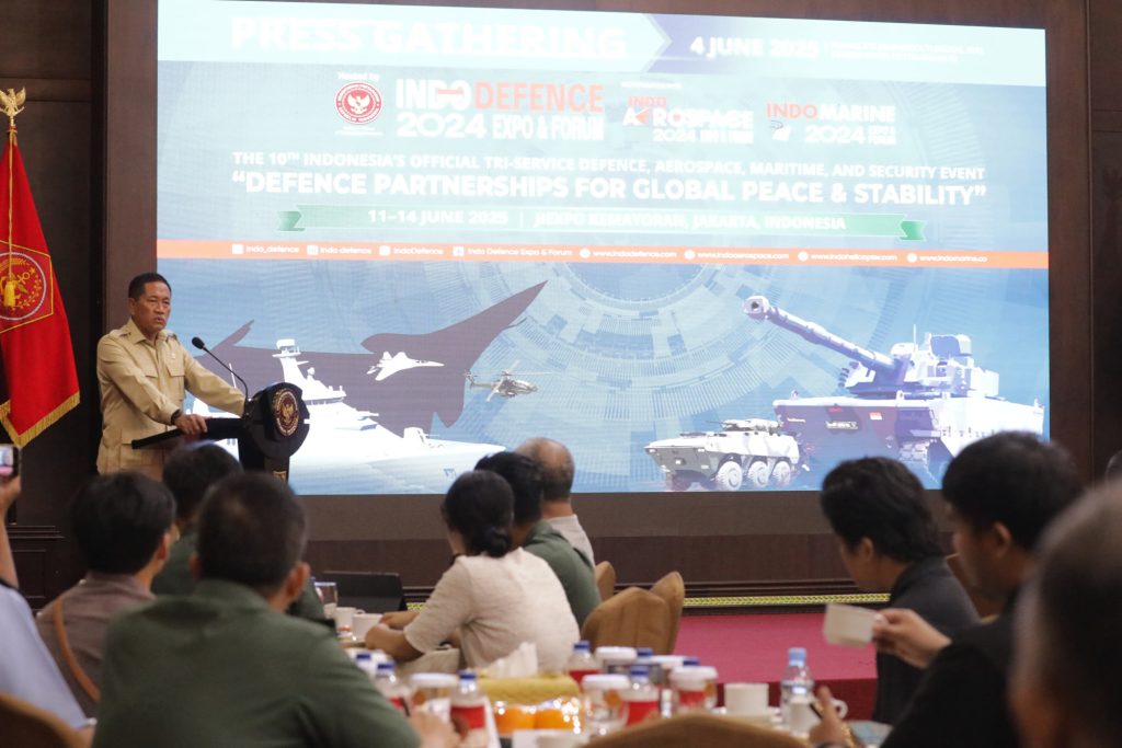 Kemhan Gelar Press Gathering Indo Defence 2024, Perkuat Kemitraan Pertahanan untuk Perdamaian Global