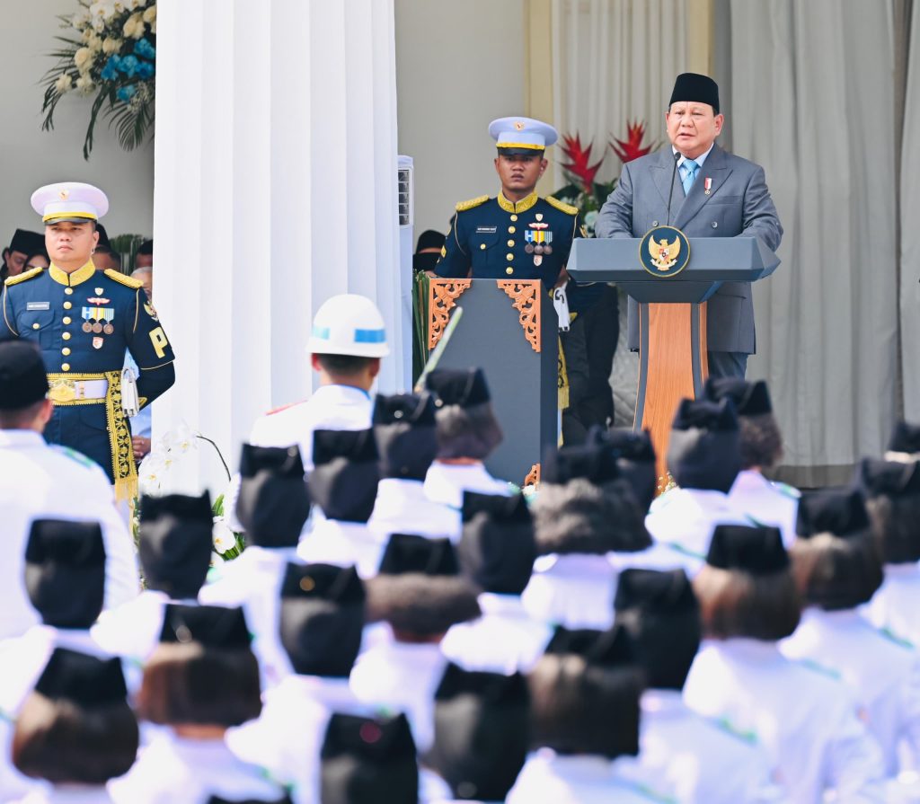 Menhan Sjafrie Hadiri Upacara Harlah Pancasila 2025 yang Dipimpin Presiden Prabowo