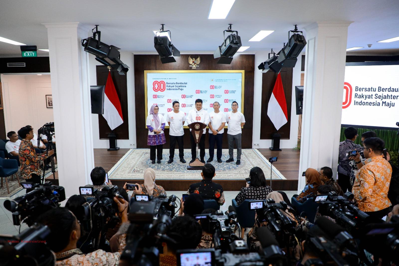 Meriahkan Peringatan HUT ke-80 Kemerdekaan RI, Pemerintah Luncurkan Rangkaian Agenda Bulan Kemerdekaan 2025 | Sekretariat Negara