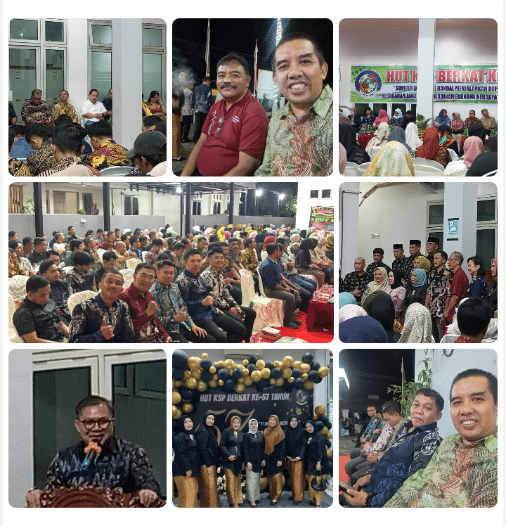 Hut KSP Berkat ke-57 :Tumbuh Bersama, Berkembang Bersama, Bahagia Bersama Kunci Penguatan Ekonomi Kerakyatan