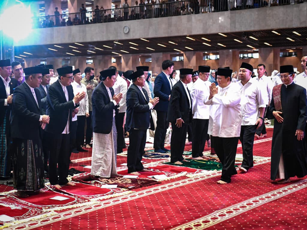 Presiden Prabowo Tunaikan Salat Idulfitri 1446 Hijriah di Masjid Istiqlal