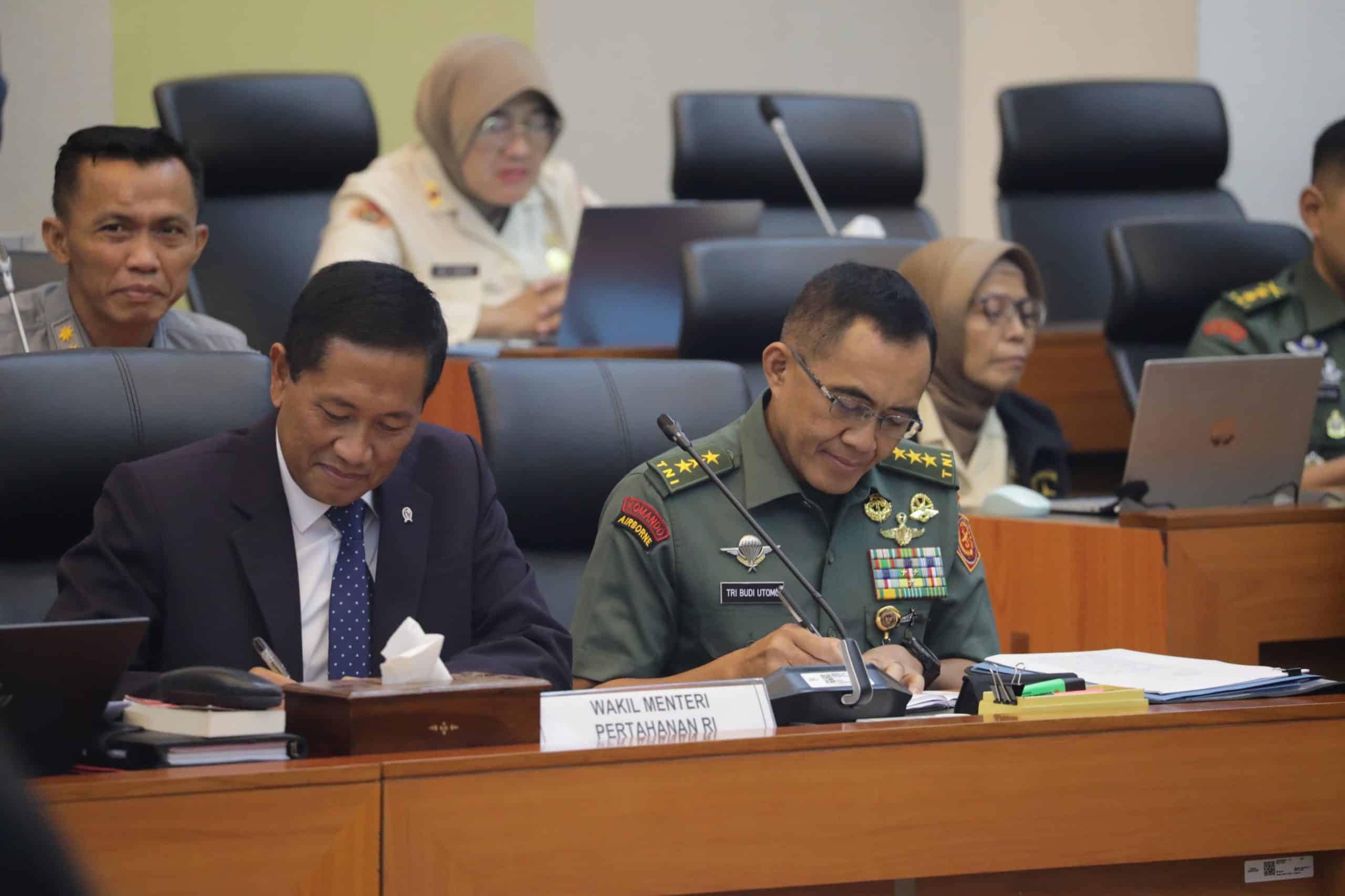 Wamenhan Hadiri Rapat Kerja, Komisi I DPR RI dan Pemerintah Sepakat Pembicaraan Tingkat I tentang RUU TNI