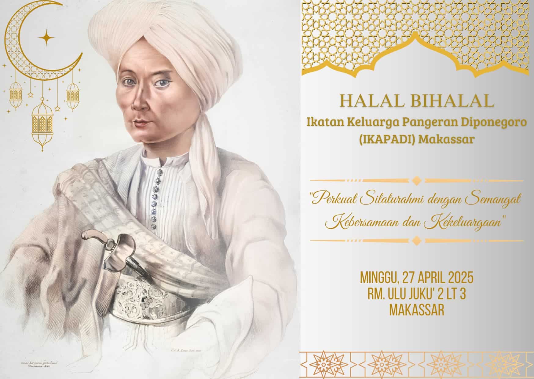 IKAPADI Makassar Gelar Halalbihalal 2025 Sekaligus Peringati 200 Tahun Perang Jawa