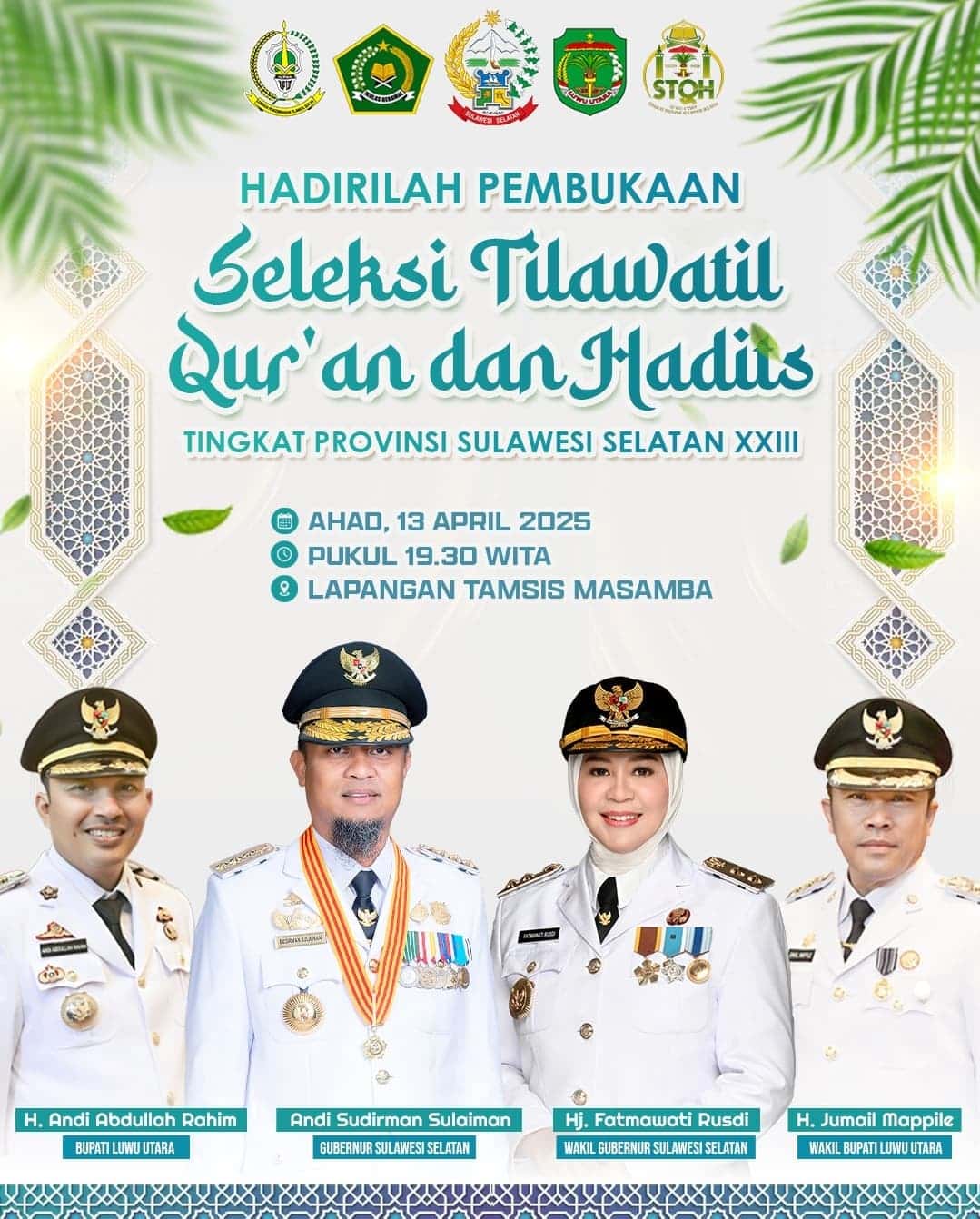 Seleksi Tilawatil Qur’an dan Hadits Tingkat Provinsi Sulsel Digelar, Luwu Utara Jadi Tuan Rumah 2025