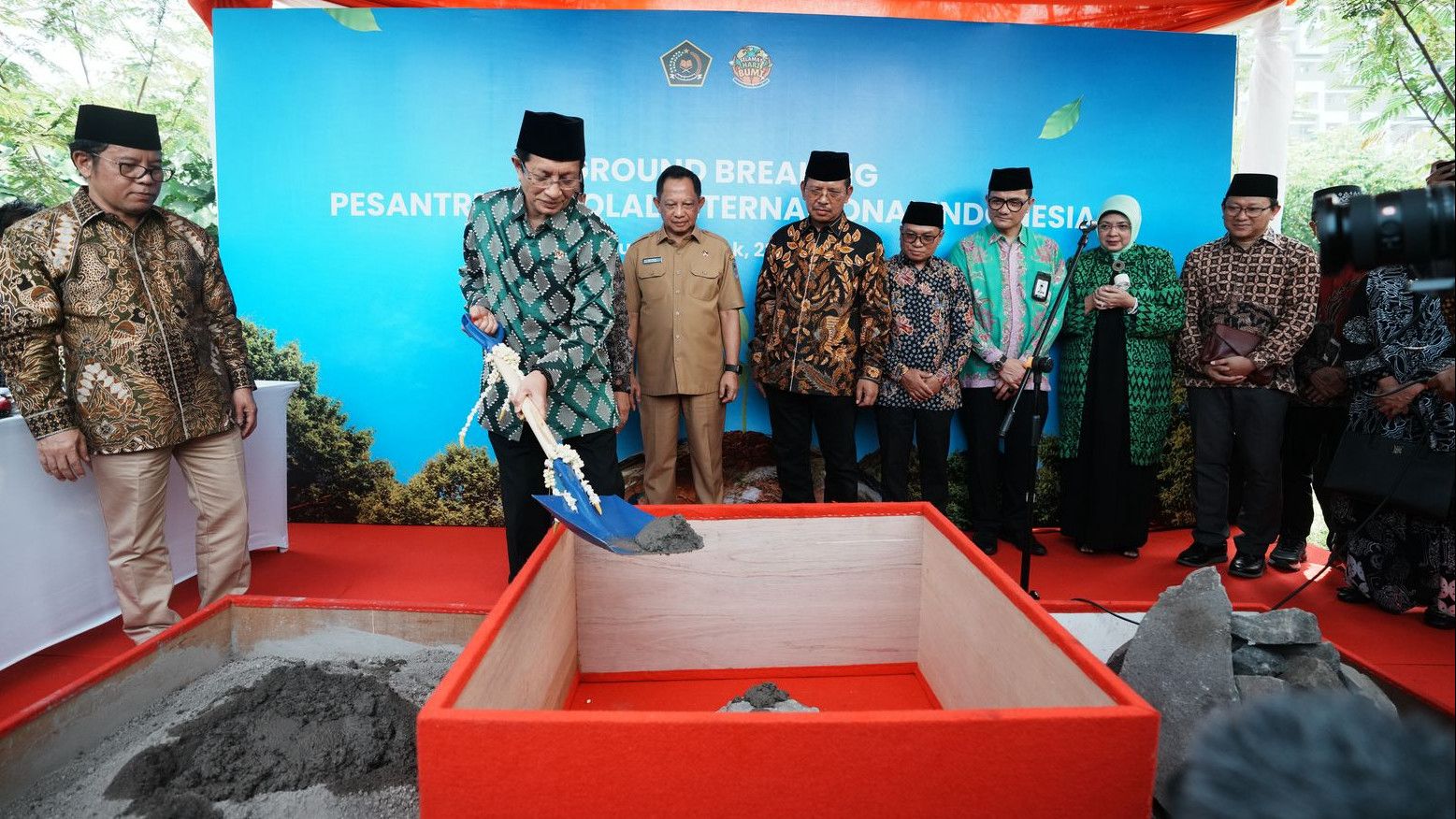 Menag Resmikan Pembangunan Pesantren Istiqlal Internasional di Kampus UIII Depok
