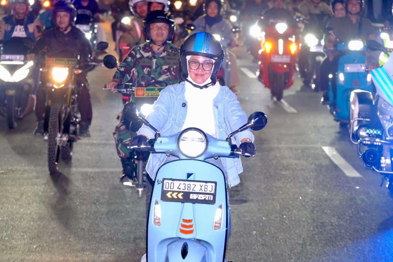 TNI-Polri Sinergi Beckup Bupati Husnia Berpatroli Wujudkan Gowa Aman: Kita Sisir Titik Rawan