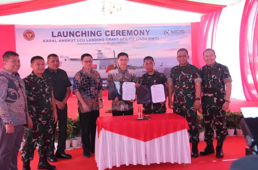 Kemhan Luncurkan Kapal Angkut LCU (2.500 DWT), Wujud Penguatan Pertahanan Maritim Nasional