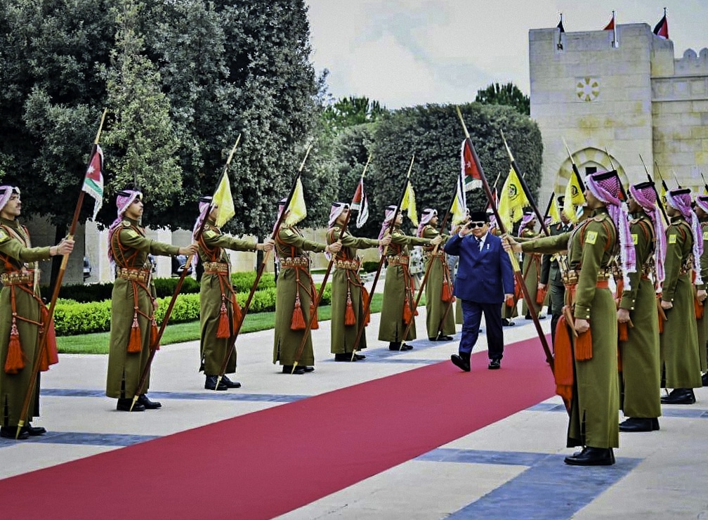 Kunjungan Resmi ke Istana Al Husseiniya, Presiden Prabowo Disambut Hangat Raja Abdullah II