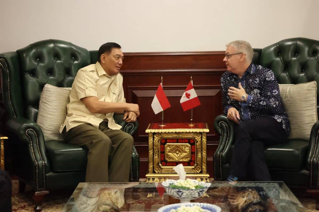 Menhan Sjafrie Terima Kunjungan Dubes Kanada, Bicarakan Peningkatan Kerja Sama Pertahanan