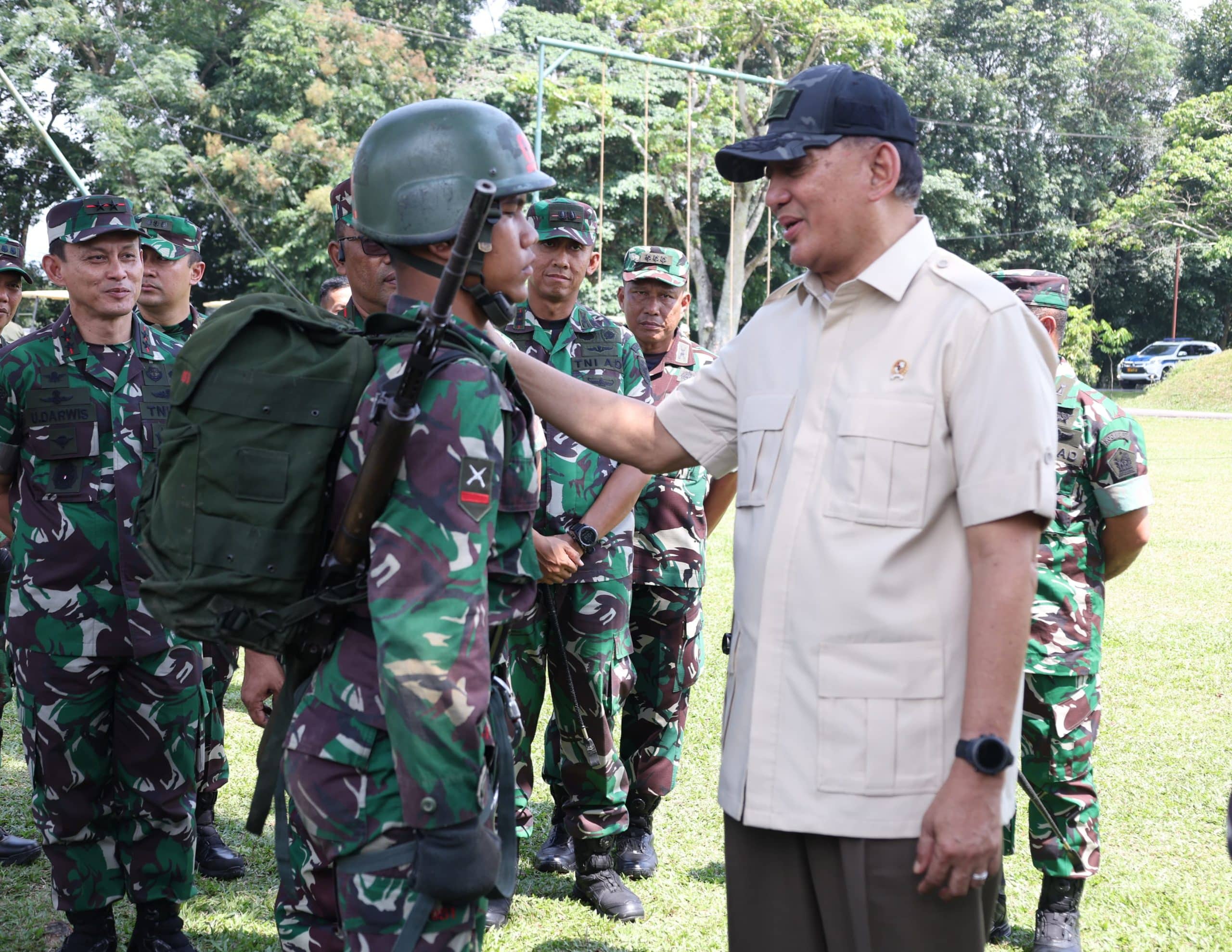 Menhan Tinjau Proses Pendidikan di Secata Rindam II/Sriwijaya, Lahat