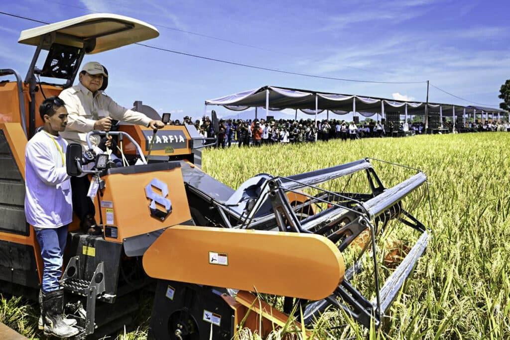 Panen Raya Serentak di 14 Provinsi, Presiden Prabowo Tegaskan Komitmen Wujudkan Kedaulatan Pangan