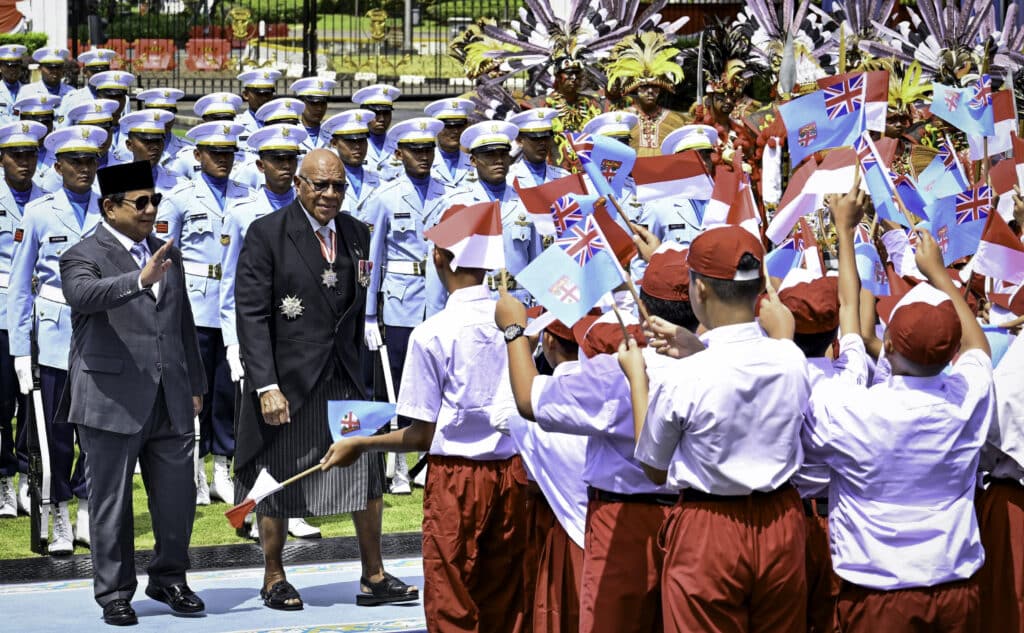 Presiden Prabowo Sambut Kunjungan Resmi PM Rabuka di Istana Merdeka