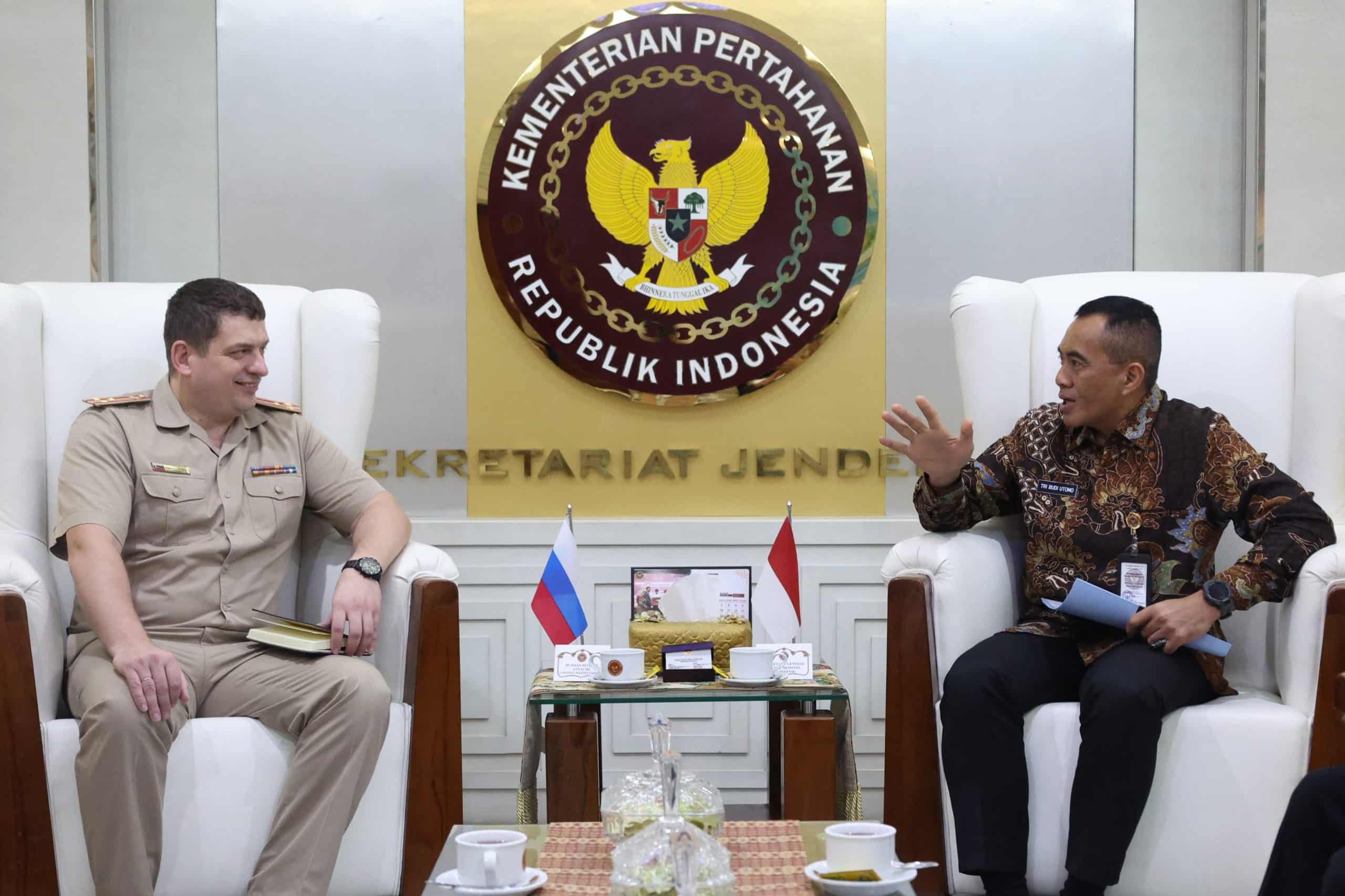 Sekjen Kemhan Menerima Courtesy Call Athan Rusia