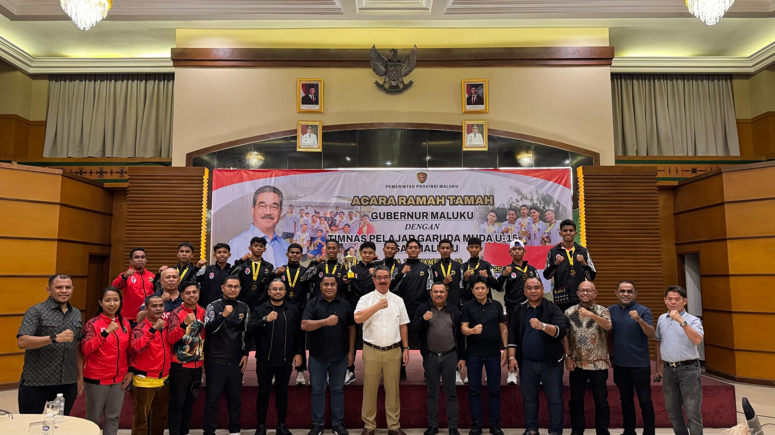 APRESIASI CAPAIAN TIMNAS GARUDA U-15 ASAL MALUKU, GUBERNUR : ORANG MALUKU BANGKIT KEMBALI