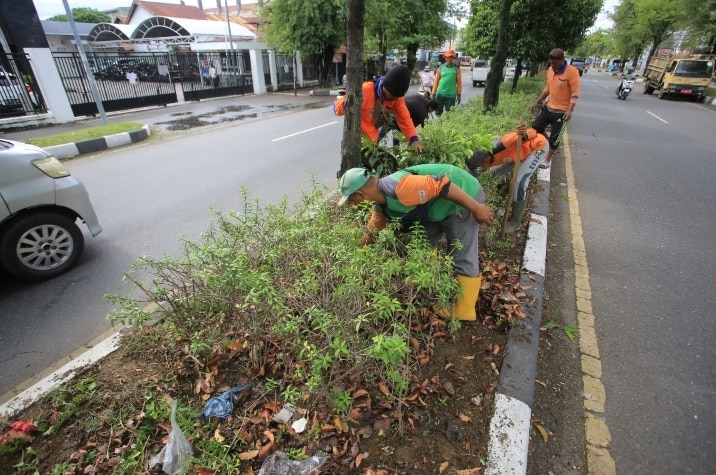 Sambut HUT Ke 820 Kota Banda Aceh, Pemko Gelar Gotong Royong