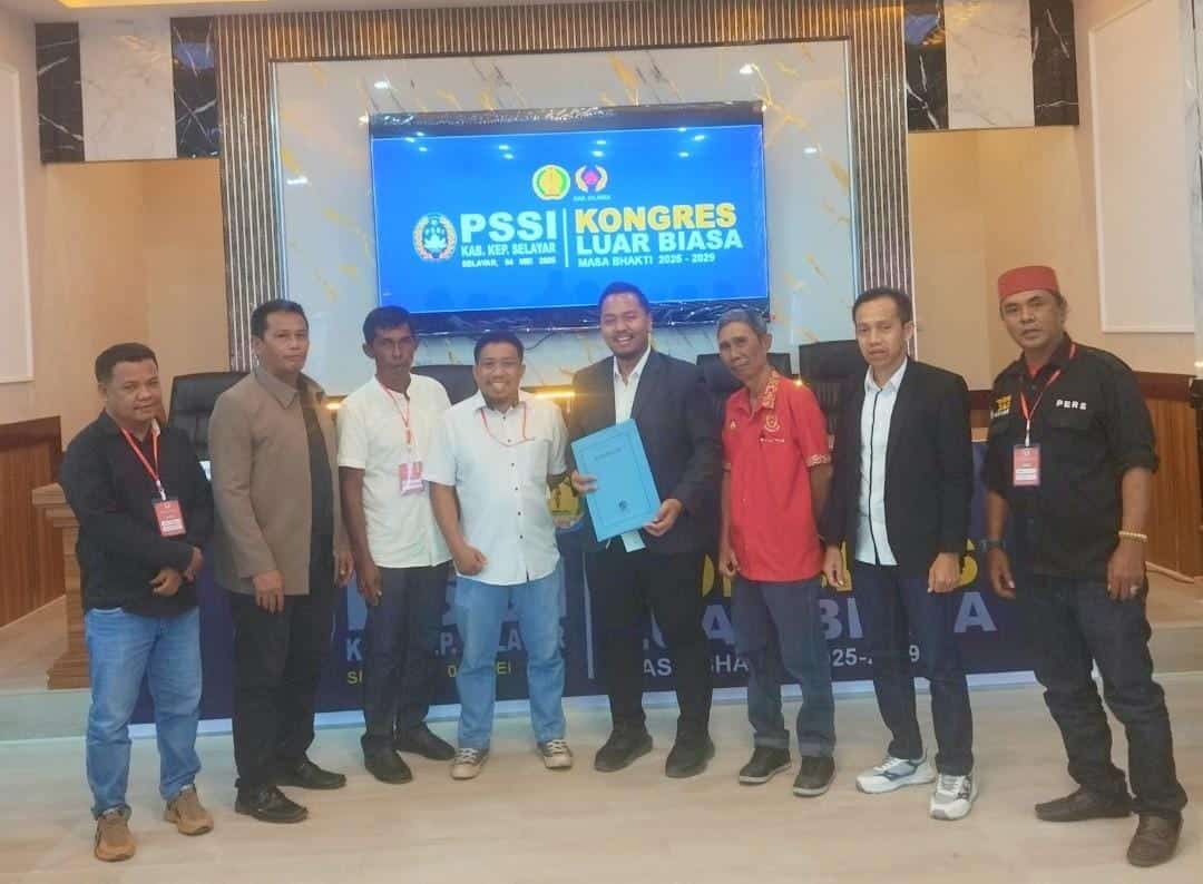 Putra Wabup Selayar, Ahmad Sajad Terpilih Secara Aklamasi Sebagai Ketua Askab PSSI Kepulauan Selayar