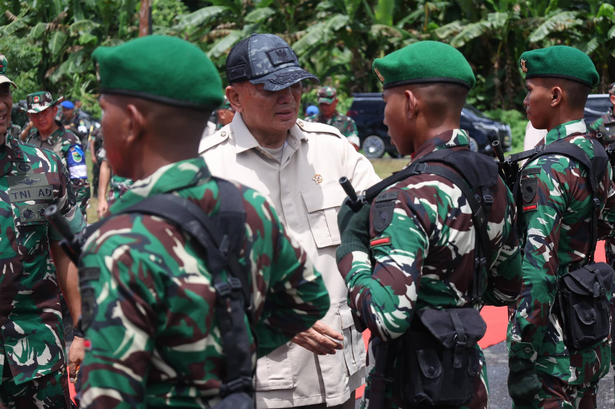 Menhan Sjafrie Dorong Penguatan Pendidikan Militer di Dodikjur Rindam XVIII/Kasuari