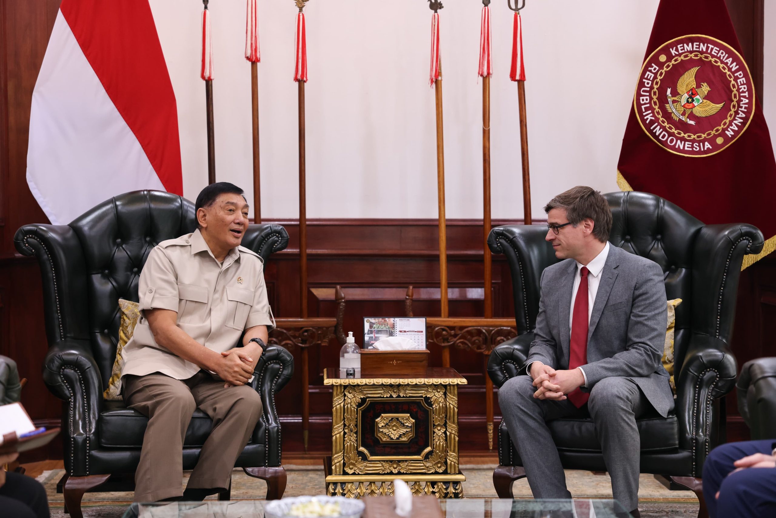 Menhan Sjafrie Terima Kunjungan Défense Conseil International (DCI)