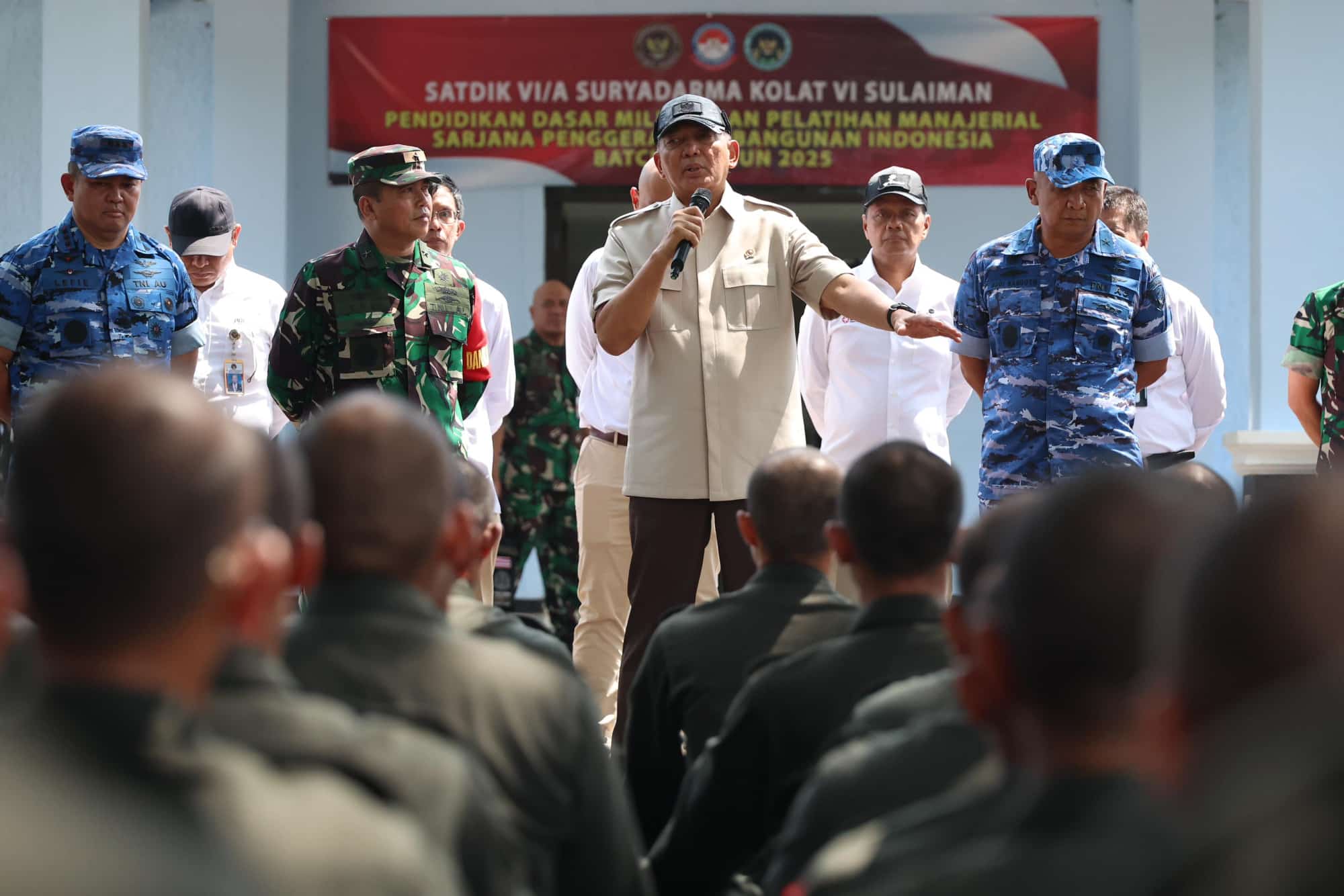 Menhan Sjafrie Tinjau Kesiapan Pelaksanaan Program SPPI Gelombang 3