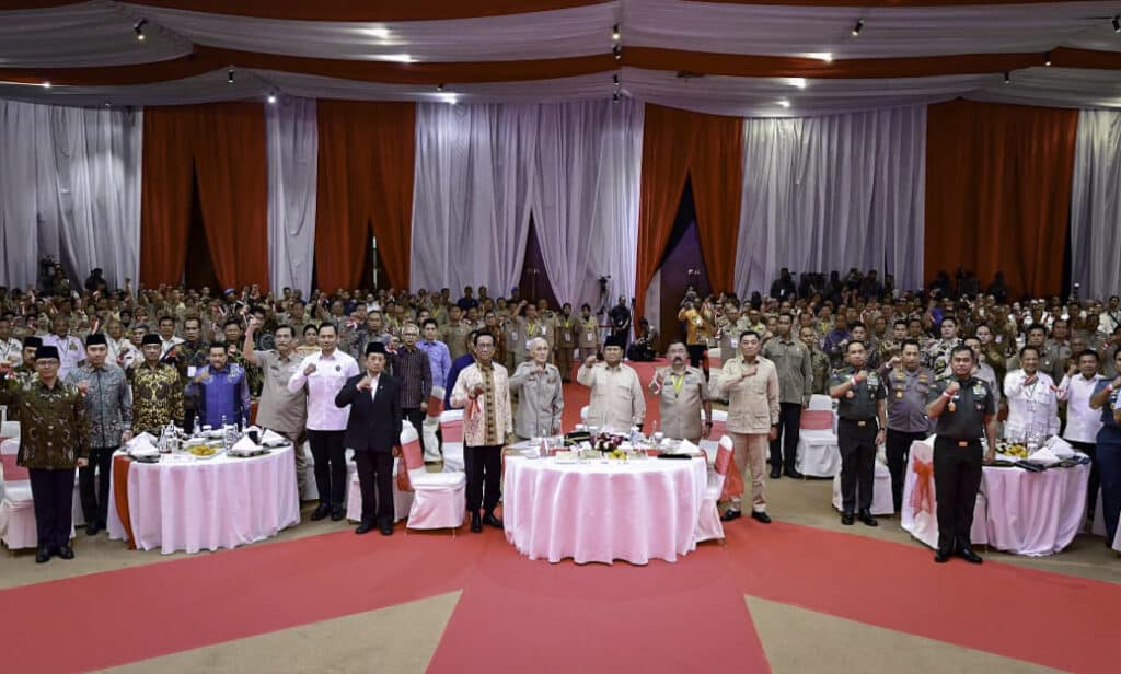 Presiden Prabowo Hadiri Acara Halal Bihalal Bersama Purnawirawan TNI AD dan Keluarga Besar TNI-Polri