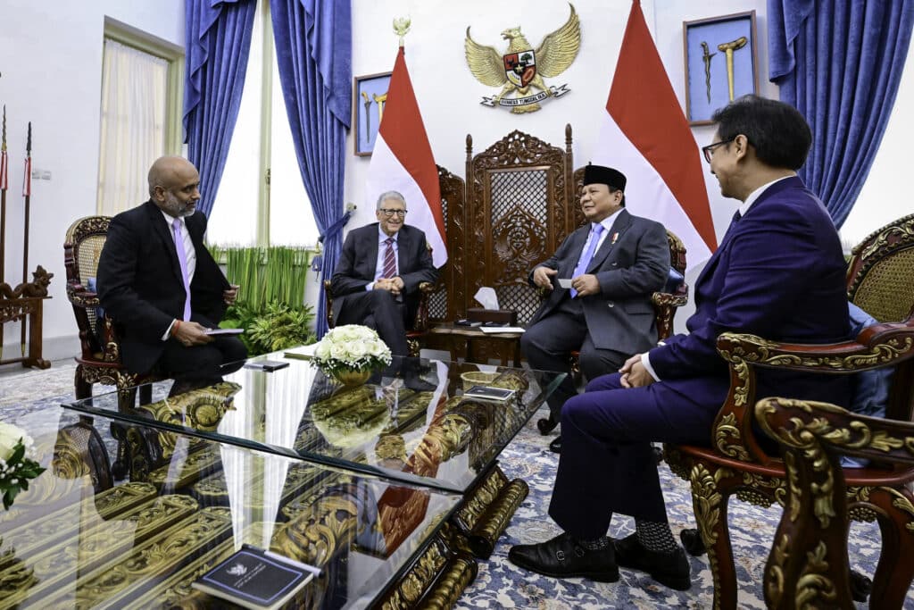 Presiden Prabowo Terima Kunjungan Bill Gates di Istana Merdeka