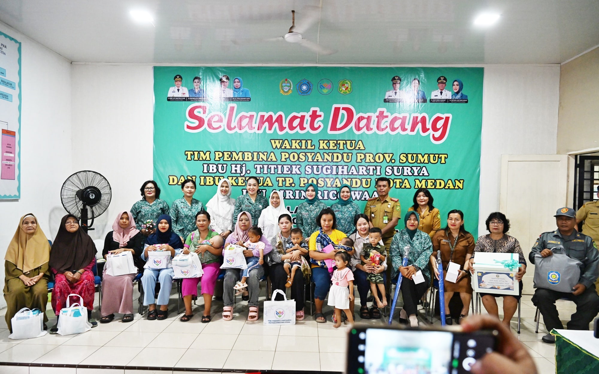 Wakil Ketua TP Posyandu Sumut Titiek Sugiharti Ajak Orang Tua Rutin Bawa Balita ke Posyandu