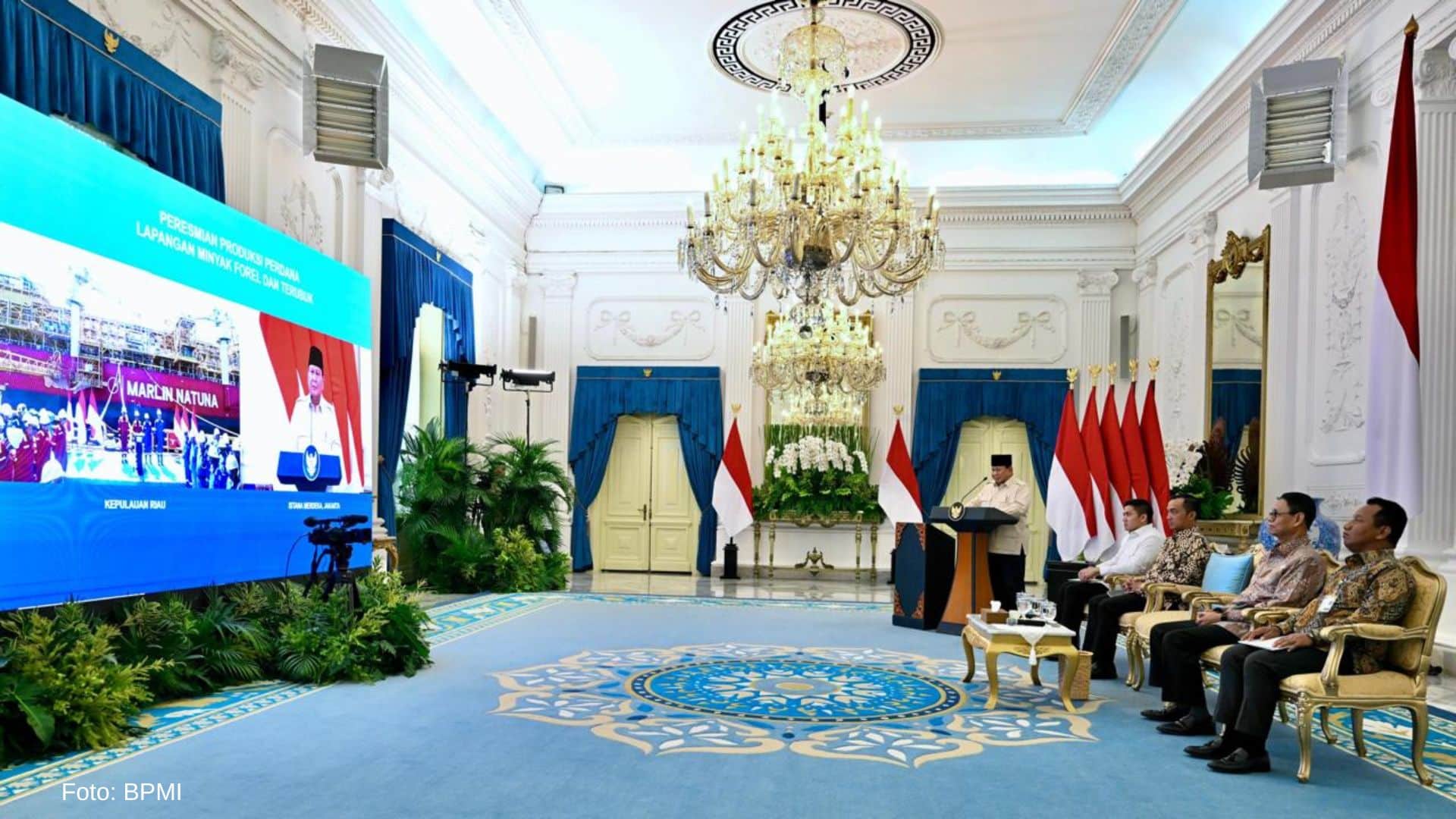 Wujudkan Swasembada Energi, Presiden RI Resmikan Produksi Perdana Dua Lapangan Migas