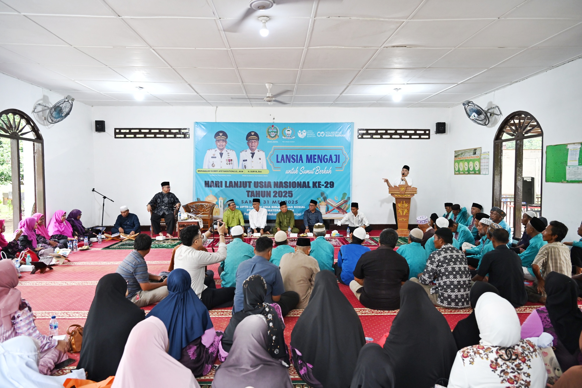 Meriahkan Hari Lansia Tingkat Nasional ke-29 Tahun, Pemprov Sumut Gelar Lansia Mengaji Untuk Sumut Berkah
