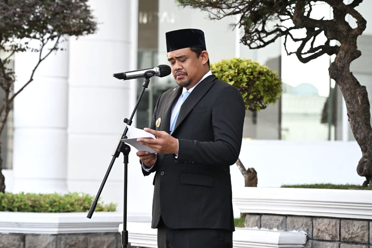 Bobby Nasution Pimpin Upacara Peringatan Harla Pancasila