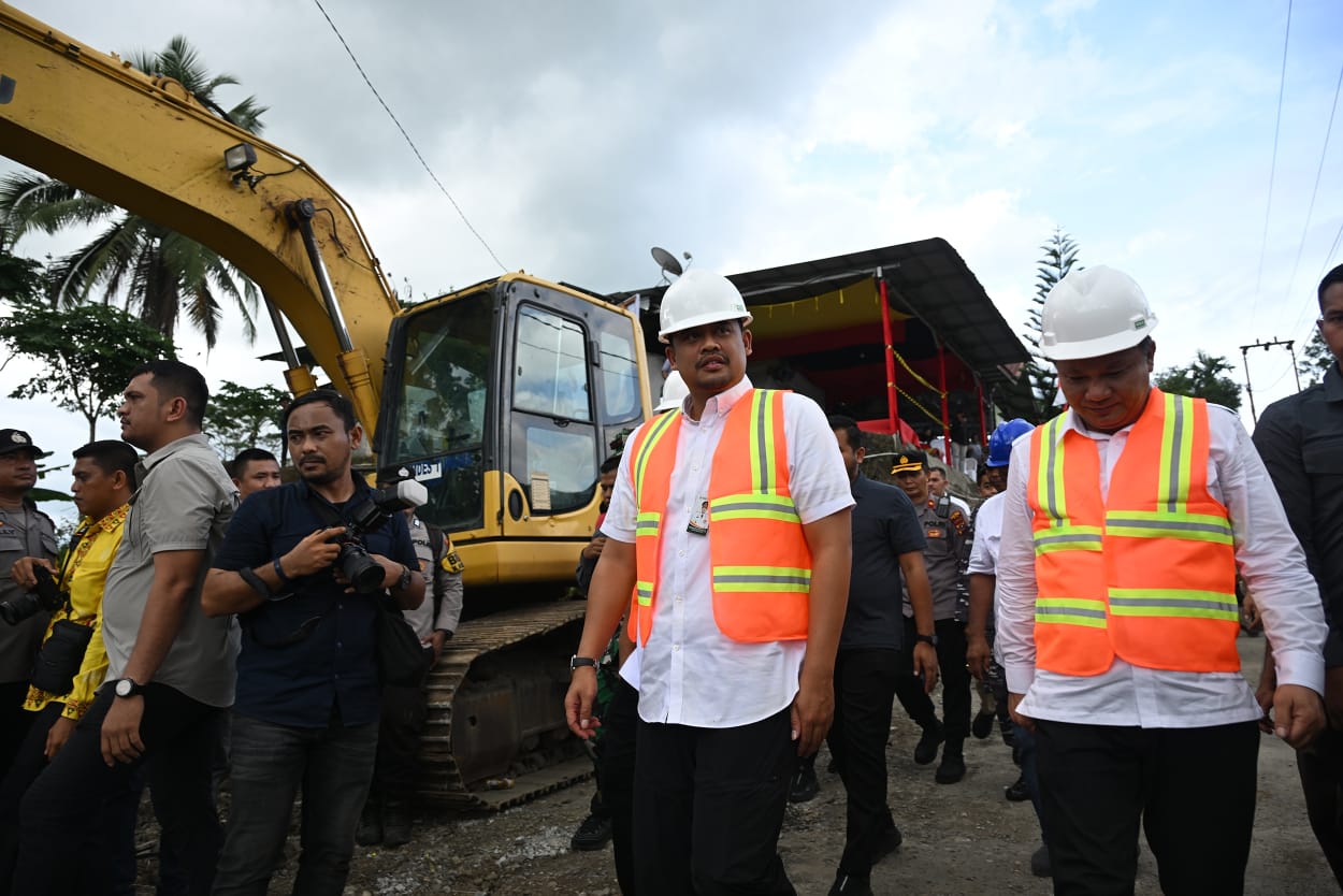 Tak Main-main, Bobby Nasution Akan Buat Jembatan Idano Noyo Setara Jembatan Nasional dan Rampung Akhir Tahun