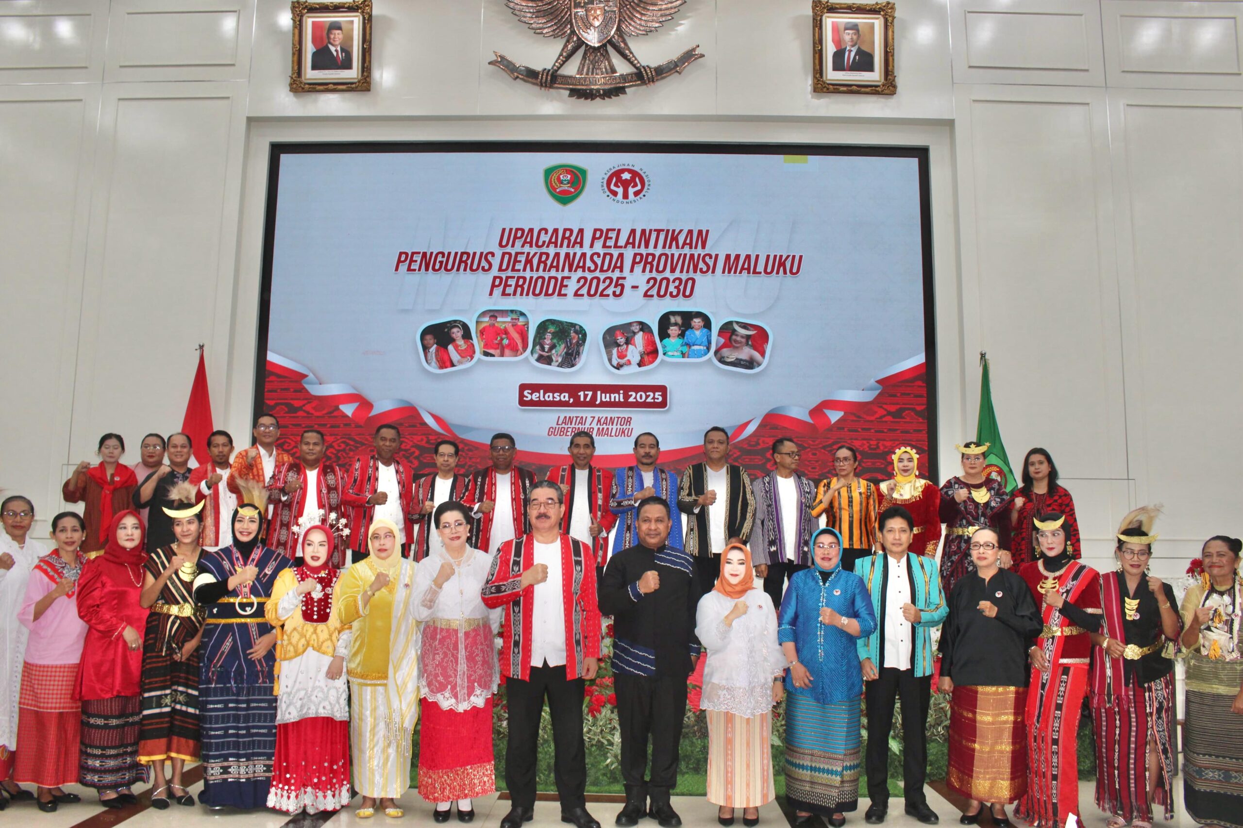 PENGURUS DEKRANASDA PROVINSI MALUKU PERIODE 2025-2030 RESMI DILANTIK