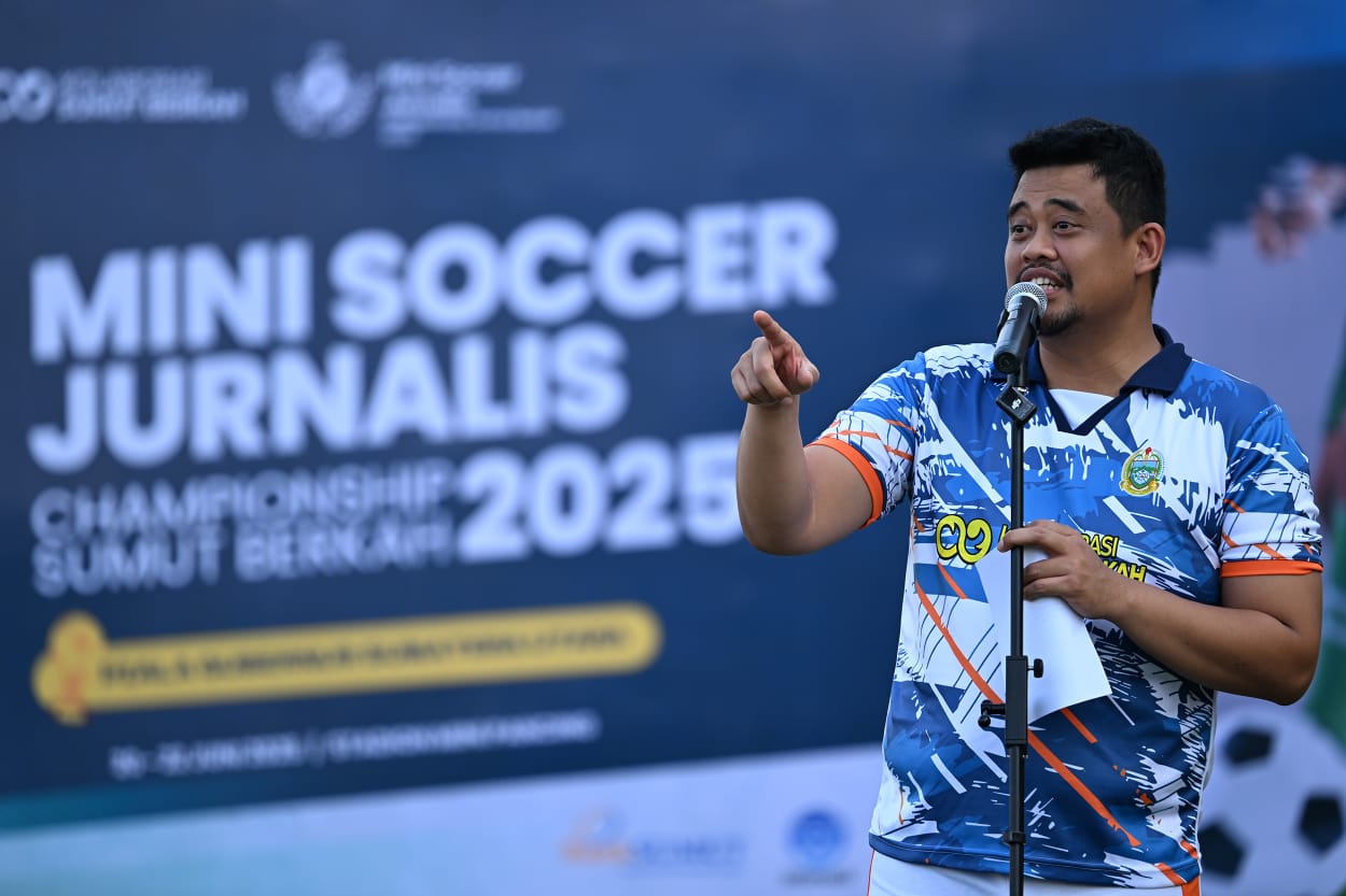 Buka Kejuaraan Mini Soccer Jurnalis Championship, Bobby Nasution Harap Lebih dari Sekadar Kompetisi