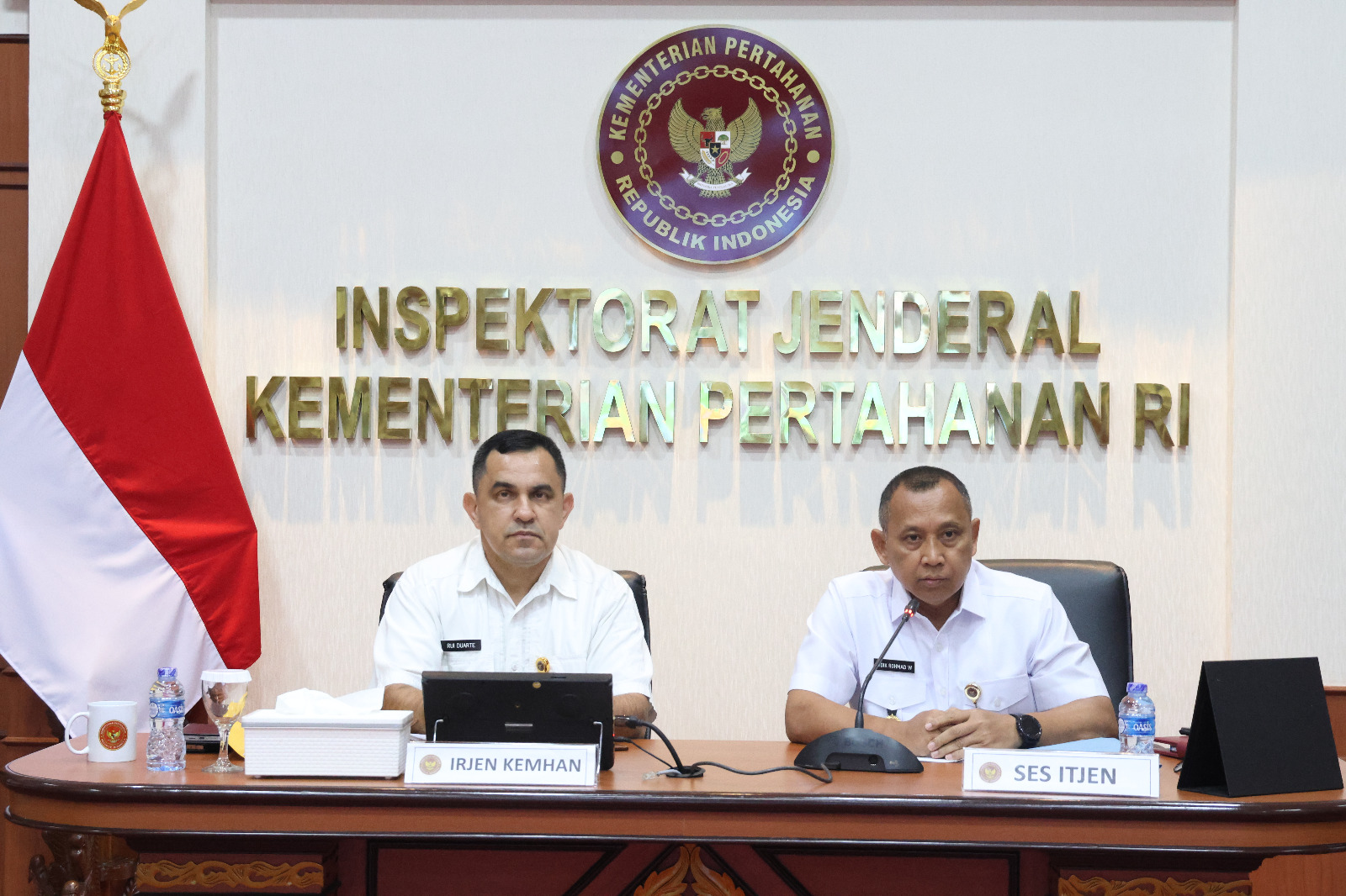 Irjen Kemhan Pimpin Rapat Evaluasi Audit Bulan Juni dan Rencana Audit Bulan Juli 2025 pada UO Kemhan dan RS TNI