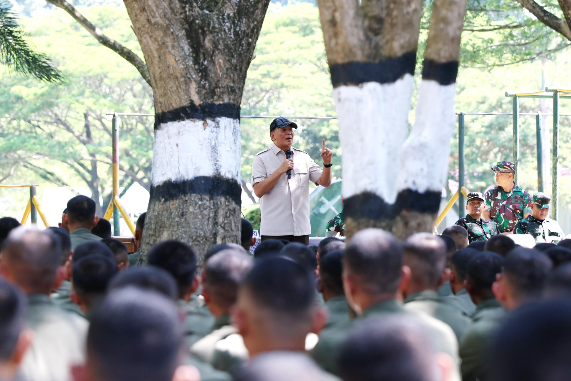 Kunjungi Rindam Iskandar Muda, Menhan : SPPI Bagian dari Upaya Jaga Kelangsungan Hidup Bangsa