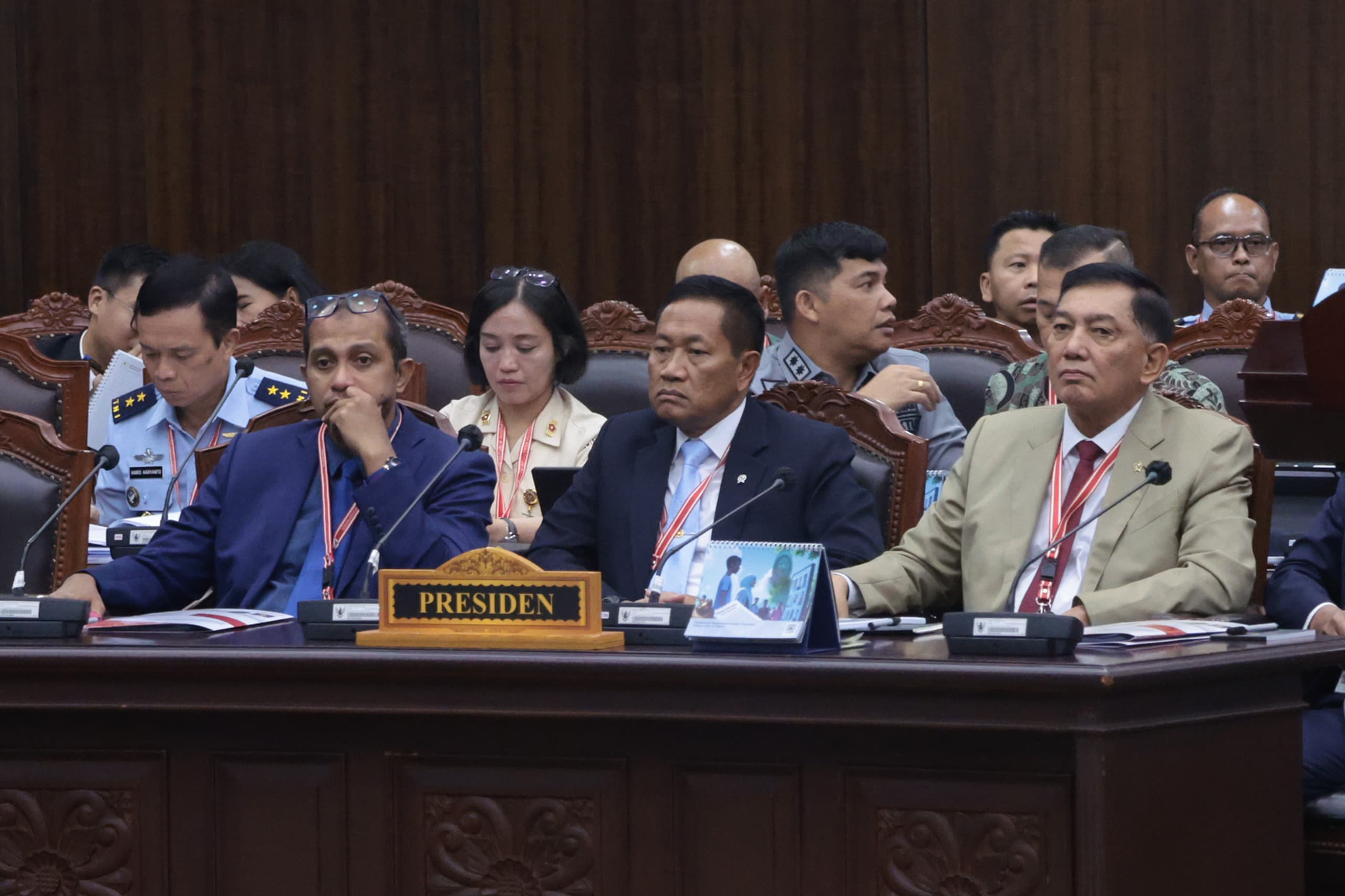 Menhan Hadiri Sidang MK, Hakim Konstitusi Apresiasi Kehadiran Lengkap Menteri dan Pejabat Eselon I