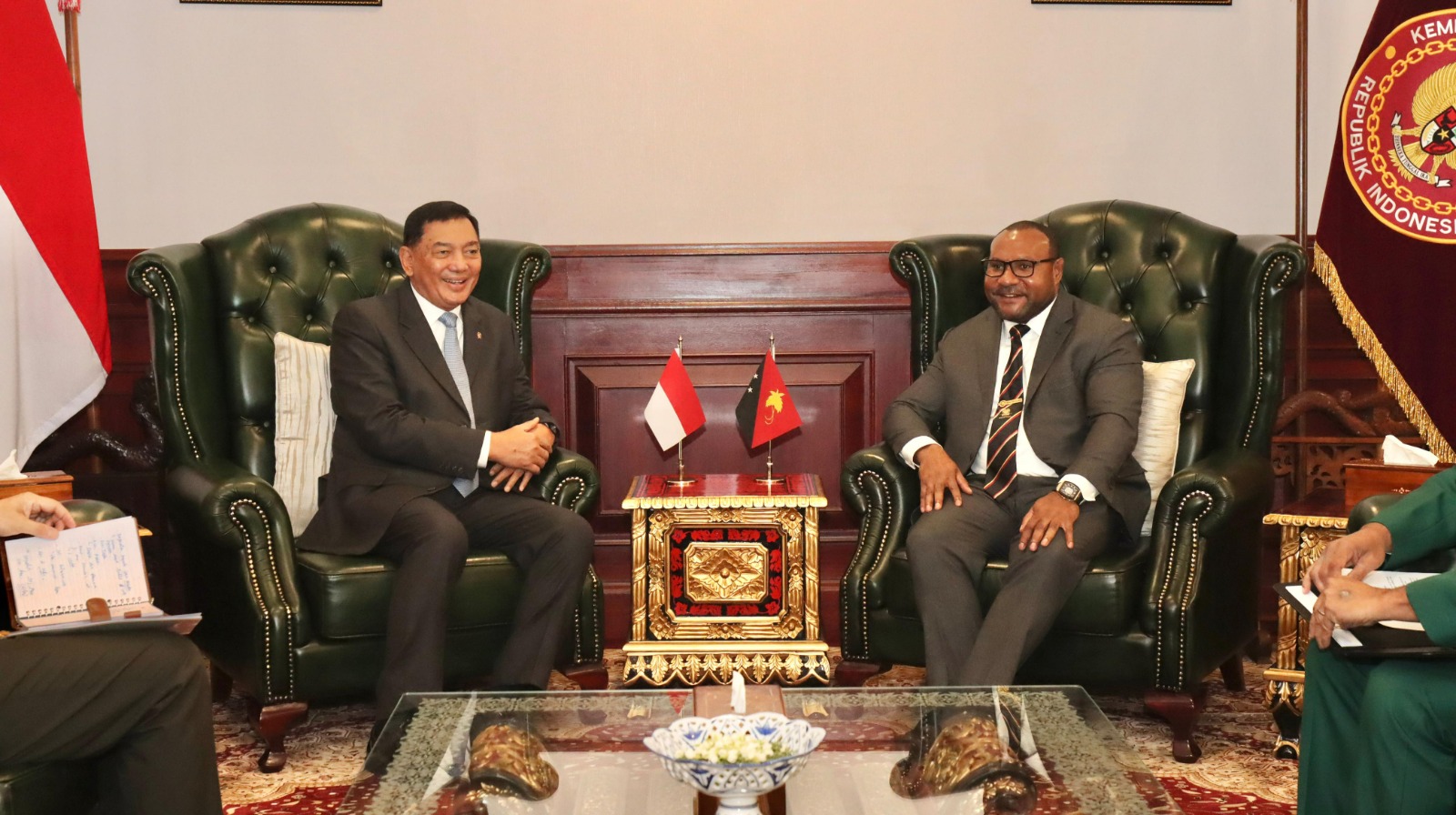 Menhan RI Terima Kunjungan Kehormatan Menteri Pertahanan Papua Nugini