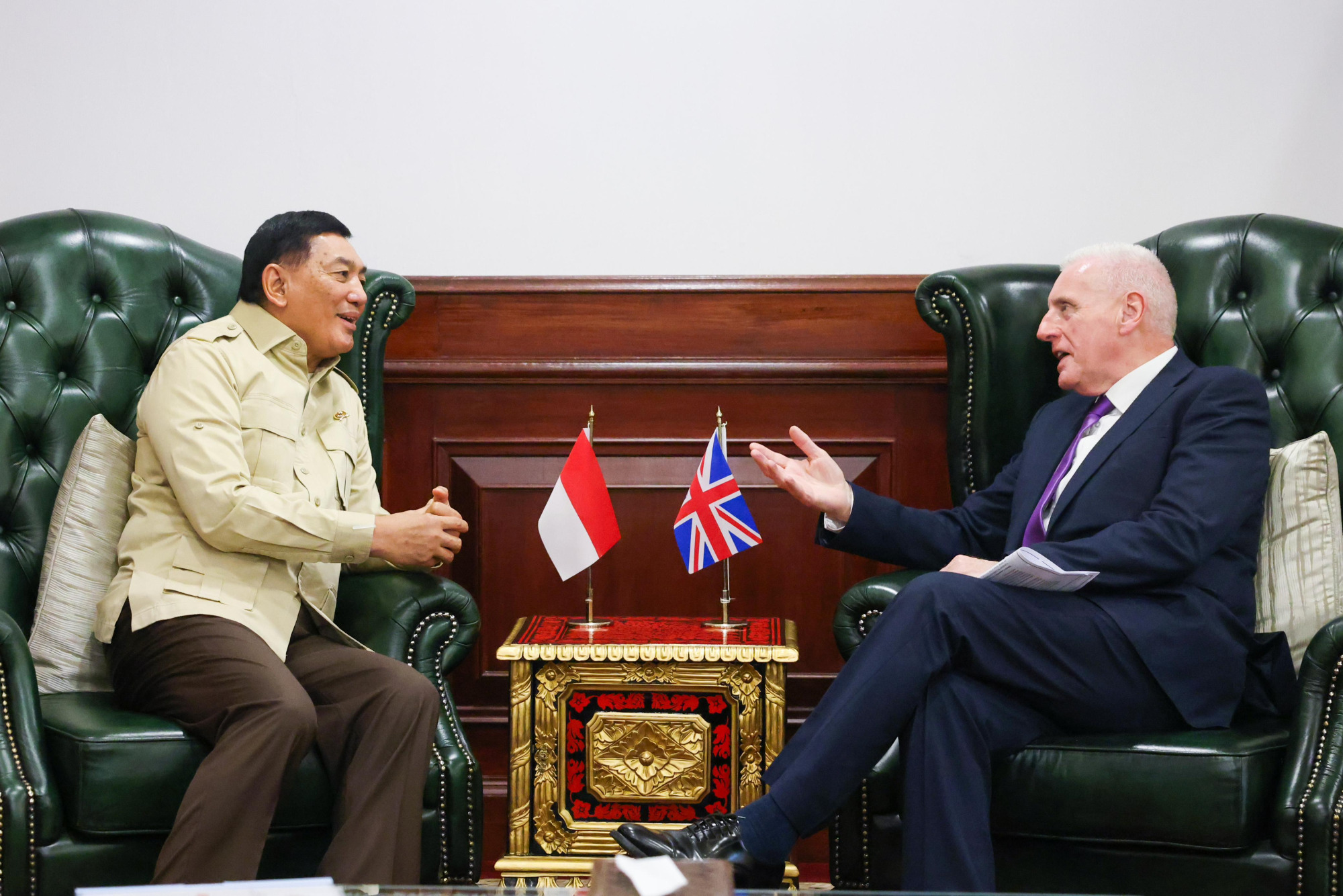 Menhan RI Terima Kunjungan Kehormatan Minister of State for Defence of the United Kingdom, Perkuat Kerja Sama Pertahanan