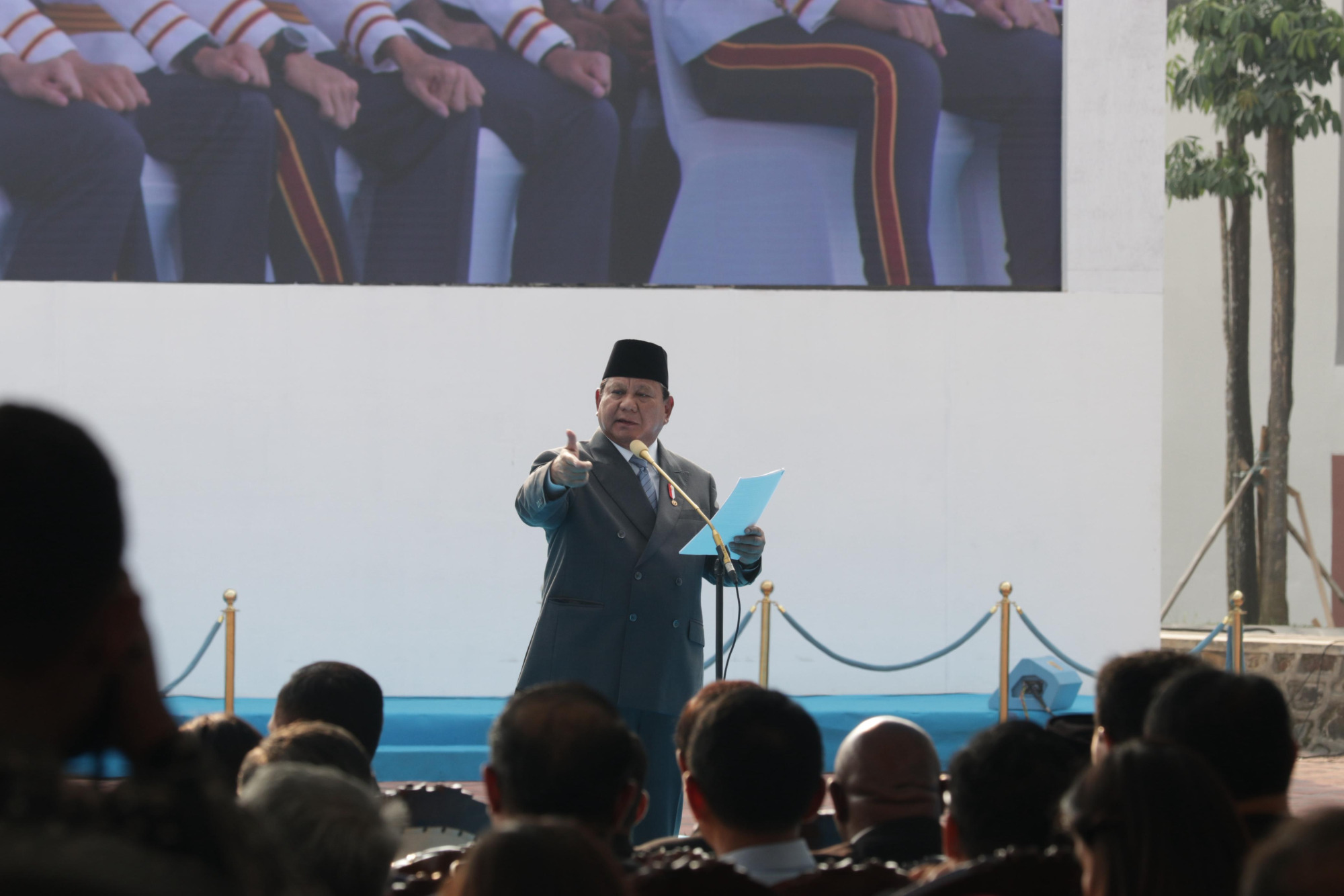 Menhan Sjafrie Dampingi Presiden Prabowo Resmikan Kampus Bhinneka Tunggal Ika Universitas Pertahanan RI