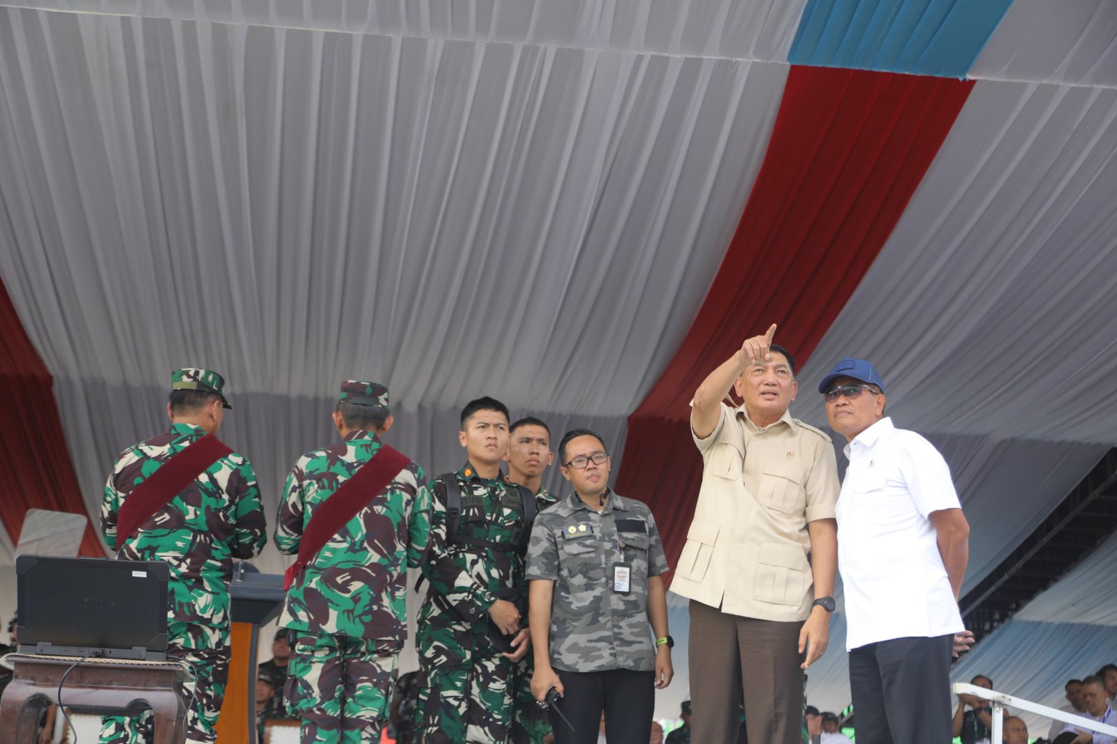 Menhan Sjafrie Tinjau Kesiapan Pembukaan Indo Defence 2024