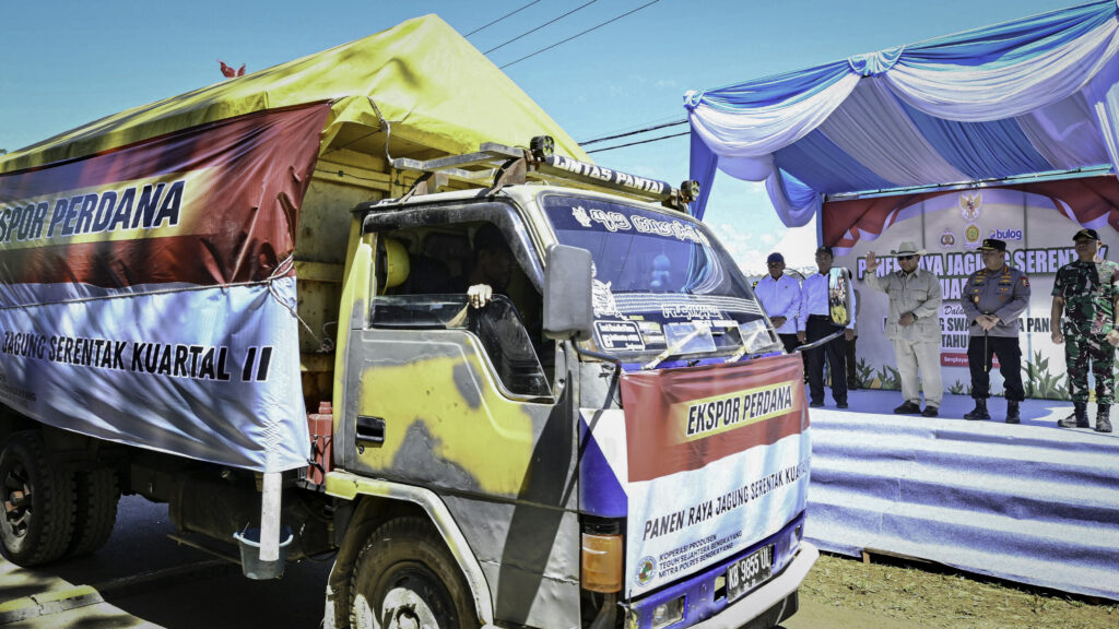 Presiden Prabowo Lepas Ekspor Perdana 1.200 Ton Jagung ke Malaysia, Awal Menuju Lumbung Pangan Dunia