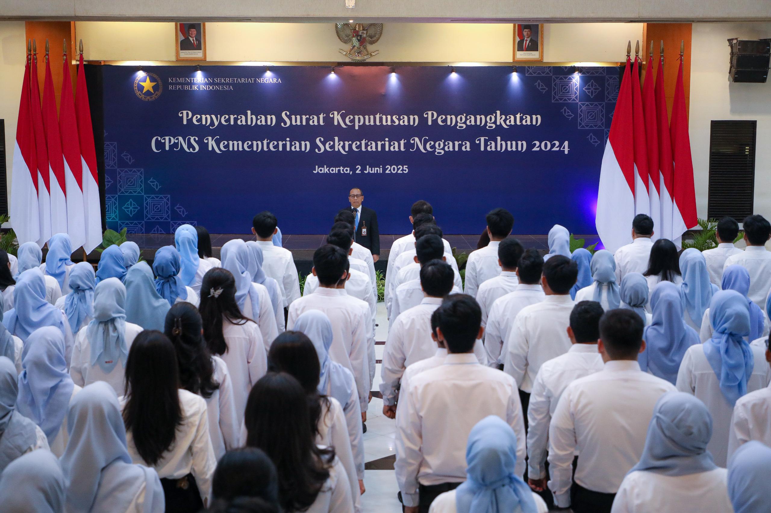 Seskemensetneg Lantik 386 CPNS di Lingkungan Kemensetneg | Sekretariat Negara