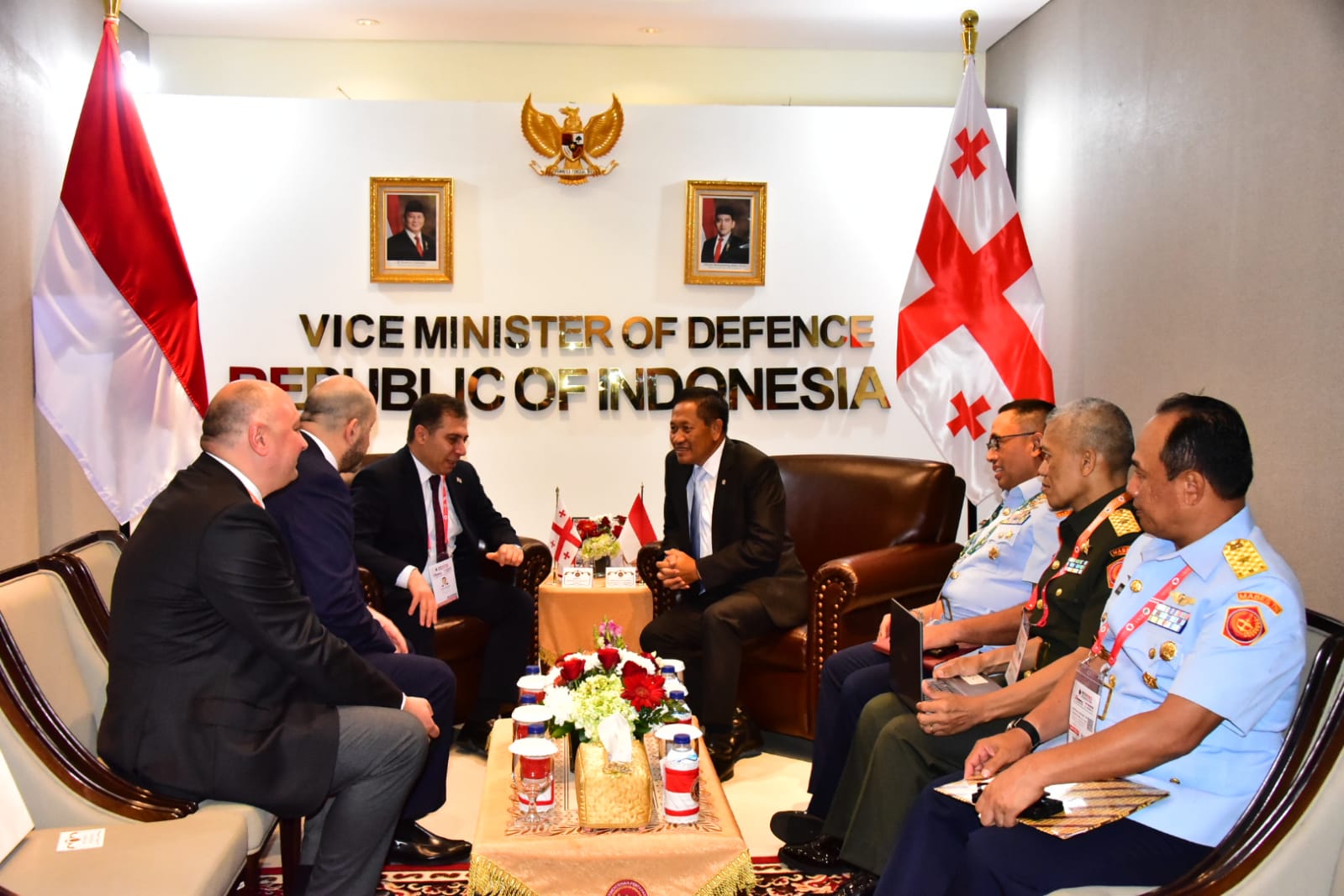 Wamenhan Donny Terima Kunjungan Wakil Menteri Pertahanan Georgia