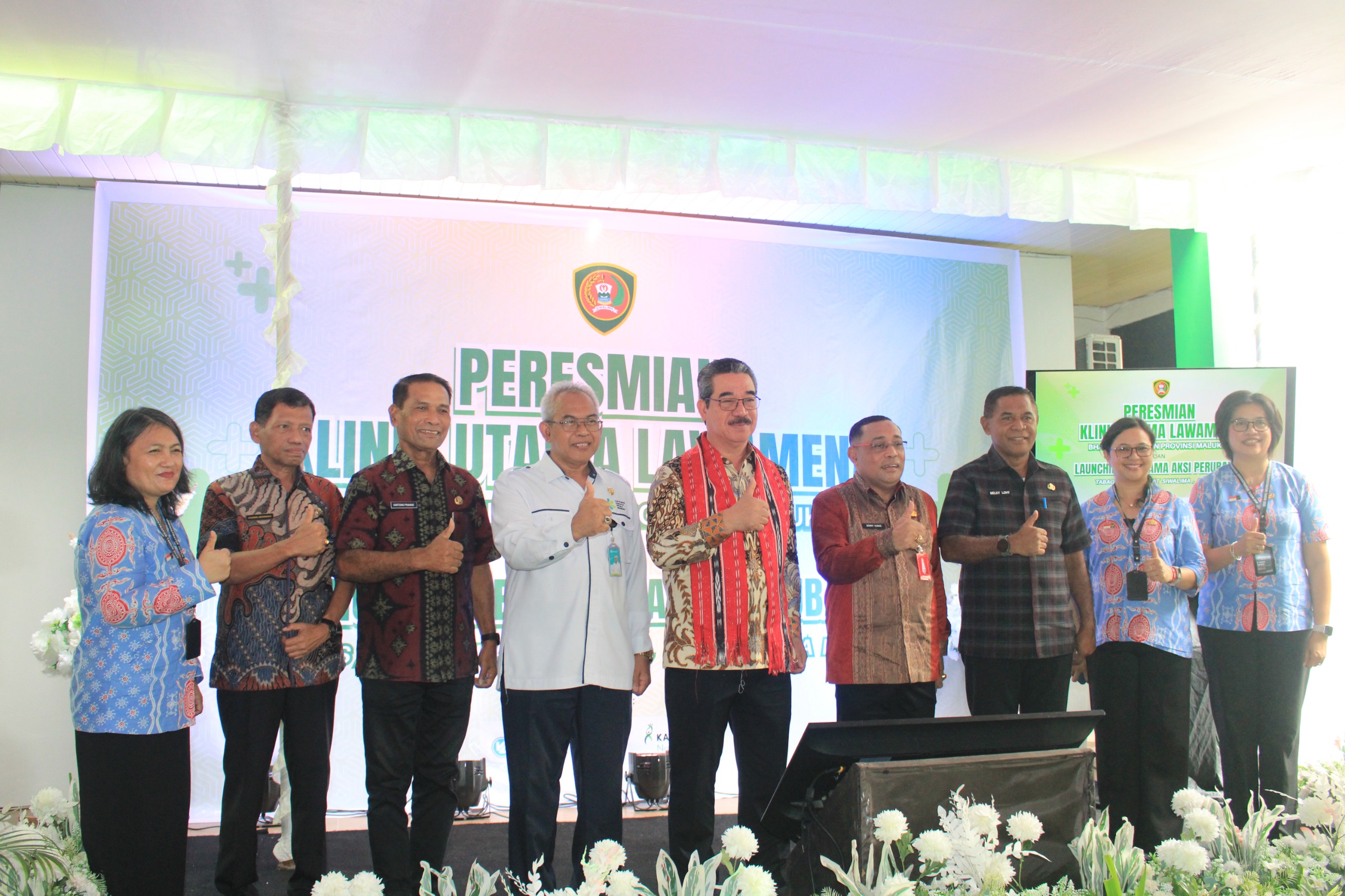PENINGKATAN STATUS, GUBERNUR MALUKU RESMIKAN KLINIK UTAMA LAWAMENA BHAKTI KESEHATAN