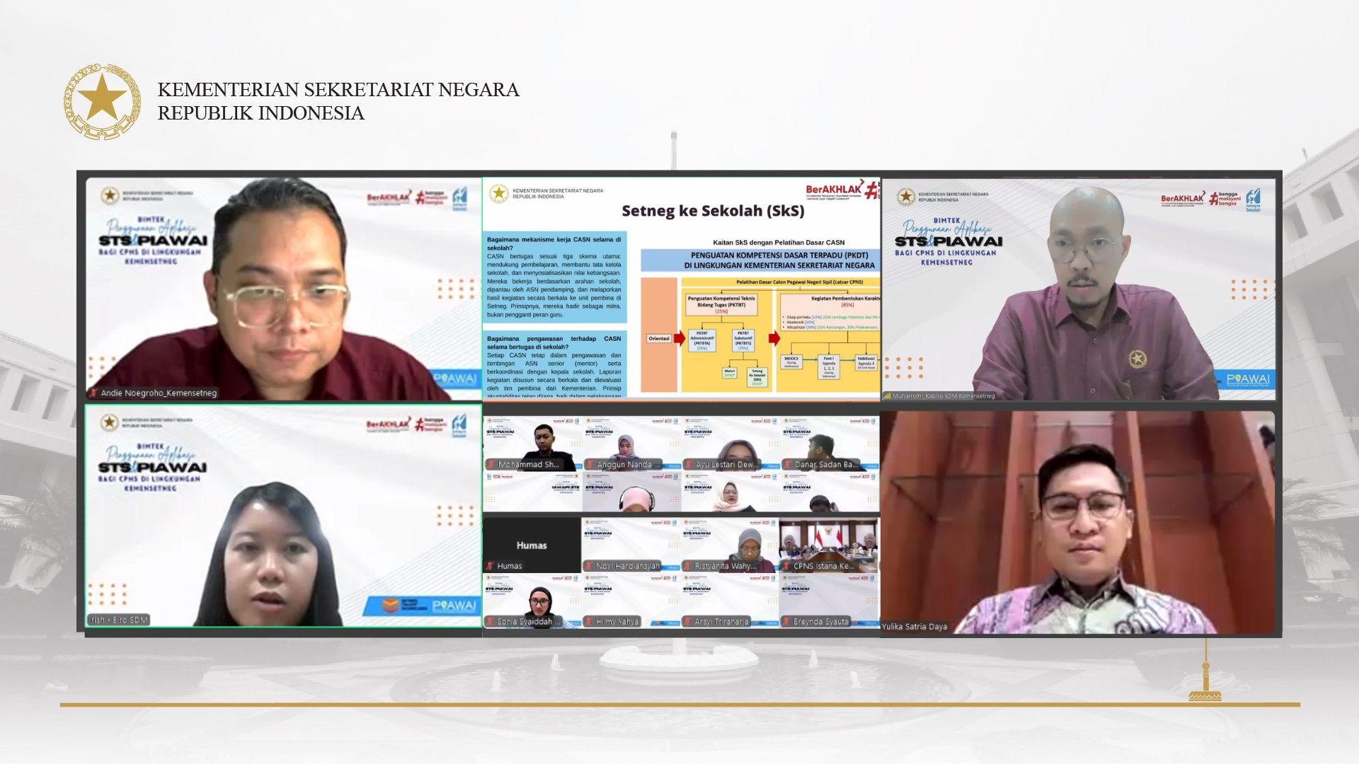 CPNS Kemensetneg Ikuti Bimtek STS, Siap Jalankan Program Setneg ke Sekolah | Sekretariat Negara