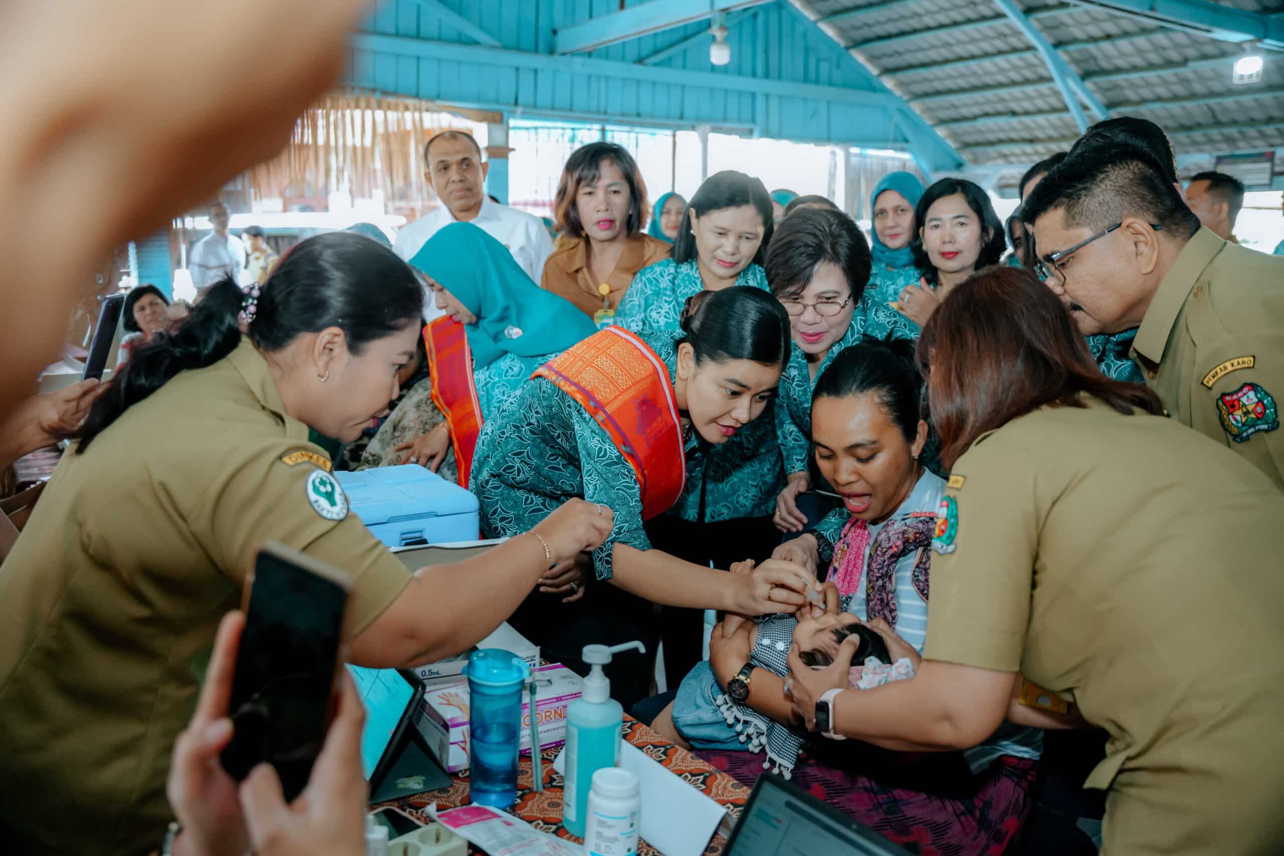 Ketua TP PKK Sumut Kahiyang Ayu Tinjau Posyandu, Pastikan Layanan Kesehatan dan Pemberdayaan di Desa Berjalan Baik